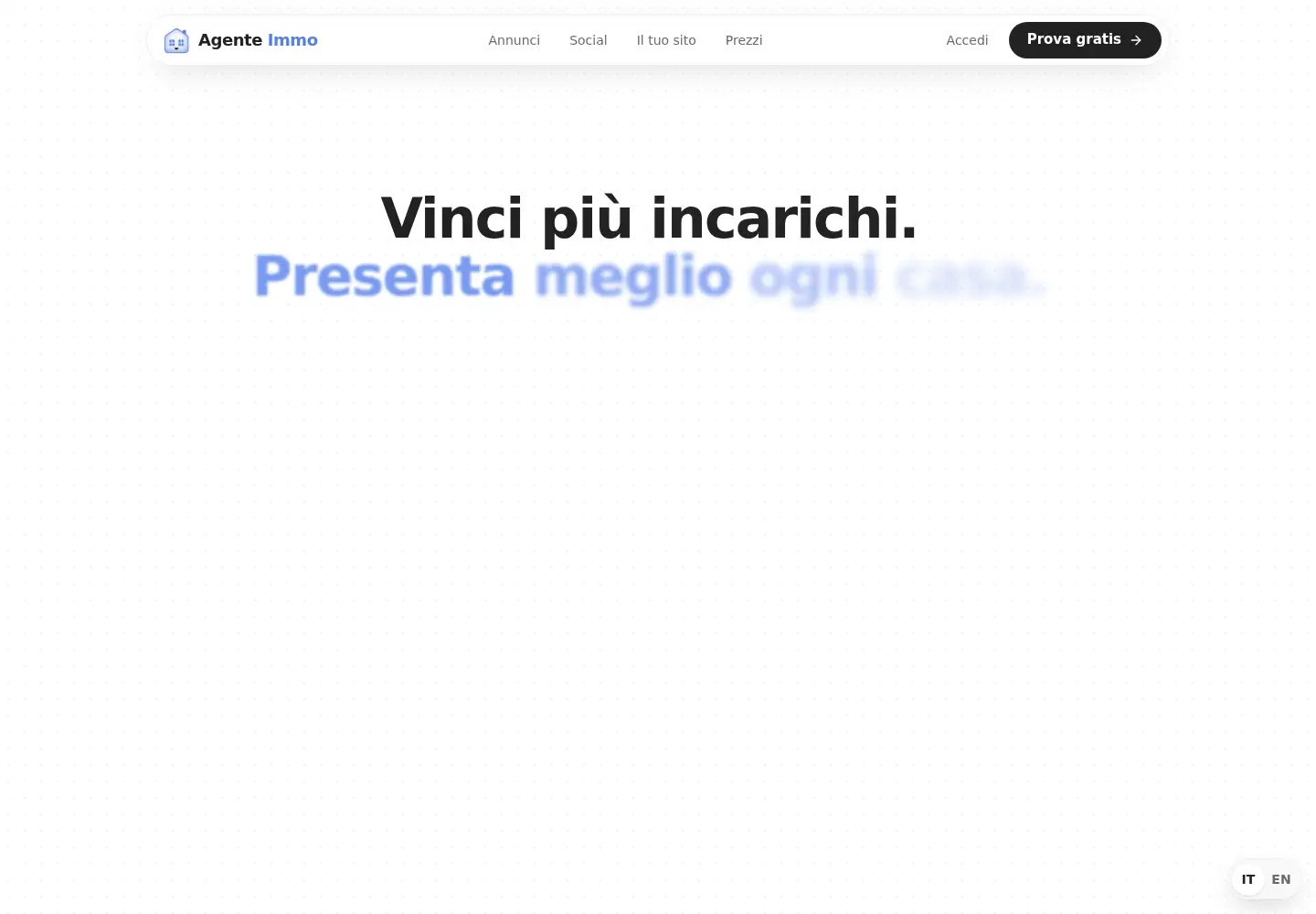 Captured homepage of getnearme.it in the current scan