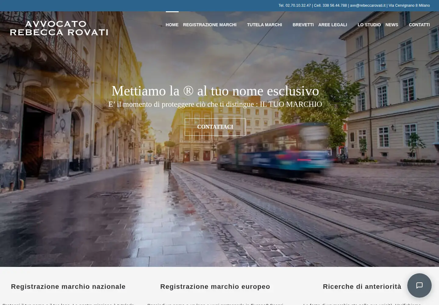 Screenshot of rebeccarovati.it