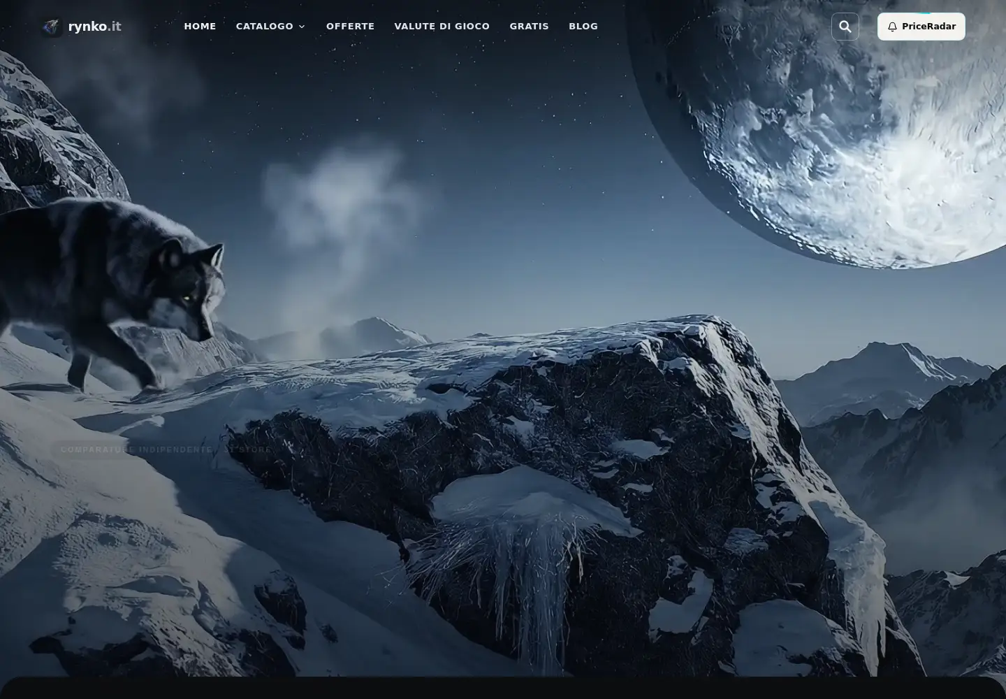 Captured homepage of rynko.it in the current scan