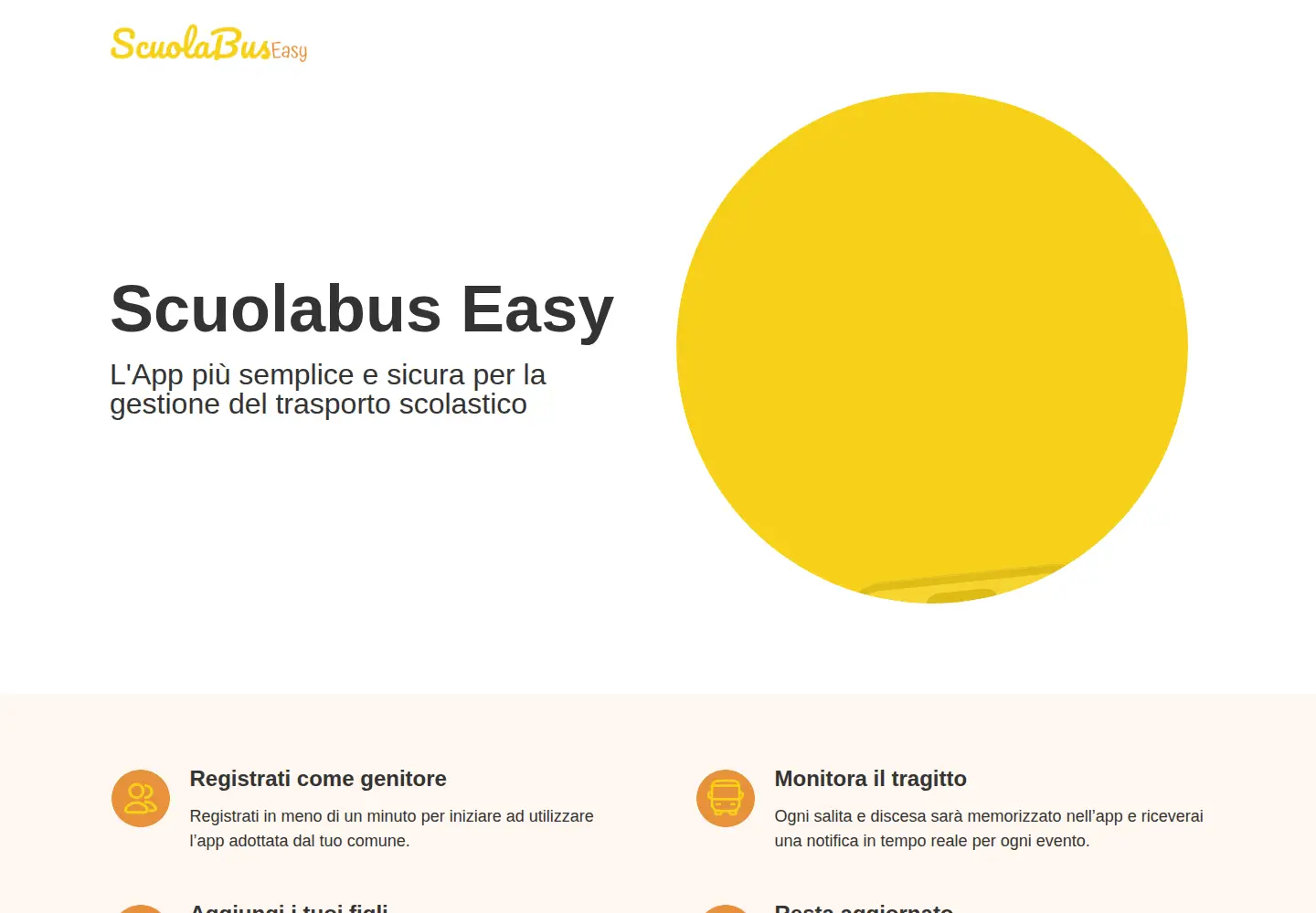 Captured homepage of scuolabuseasy.it in the current scan