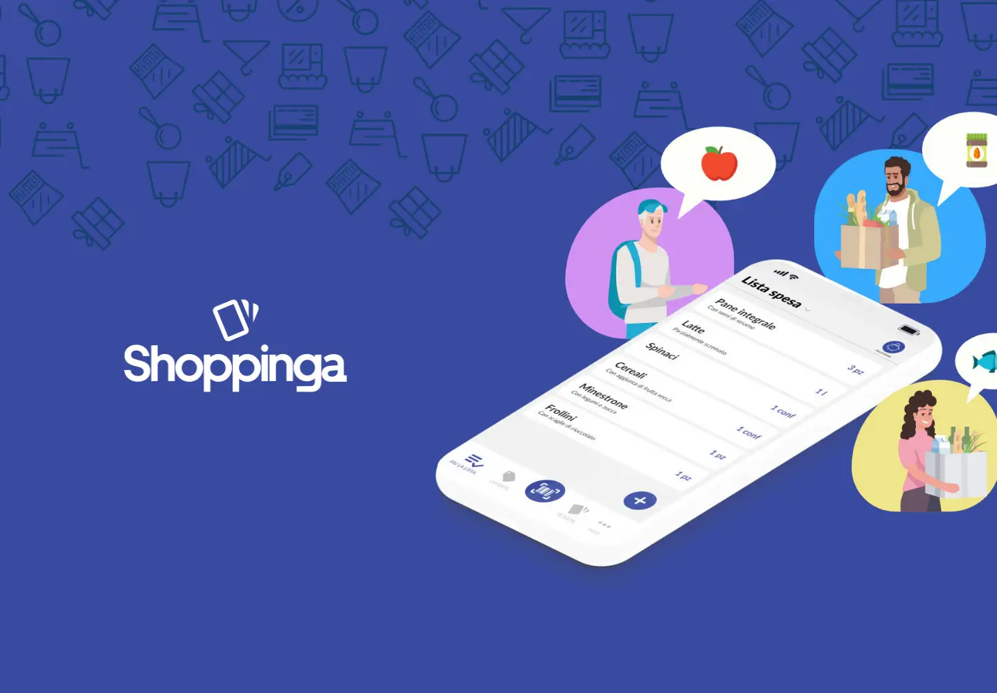 Captured homepage of shoppinga.it in the current scan