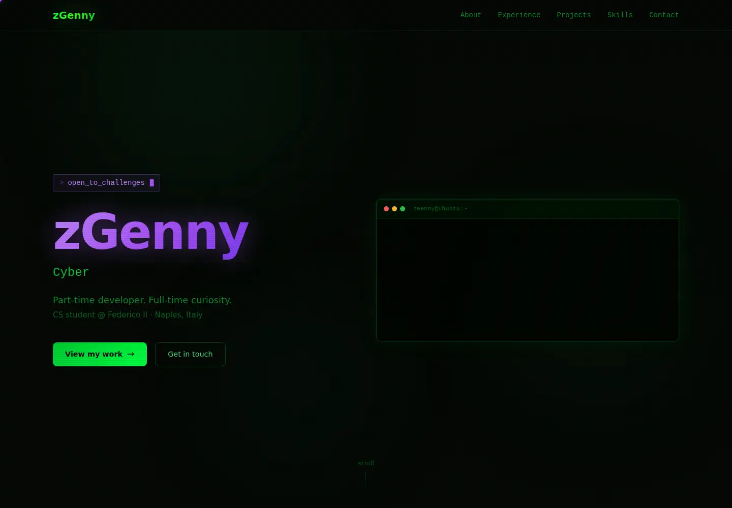 Screenshot of zgenny.it