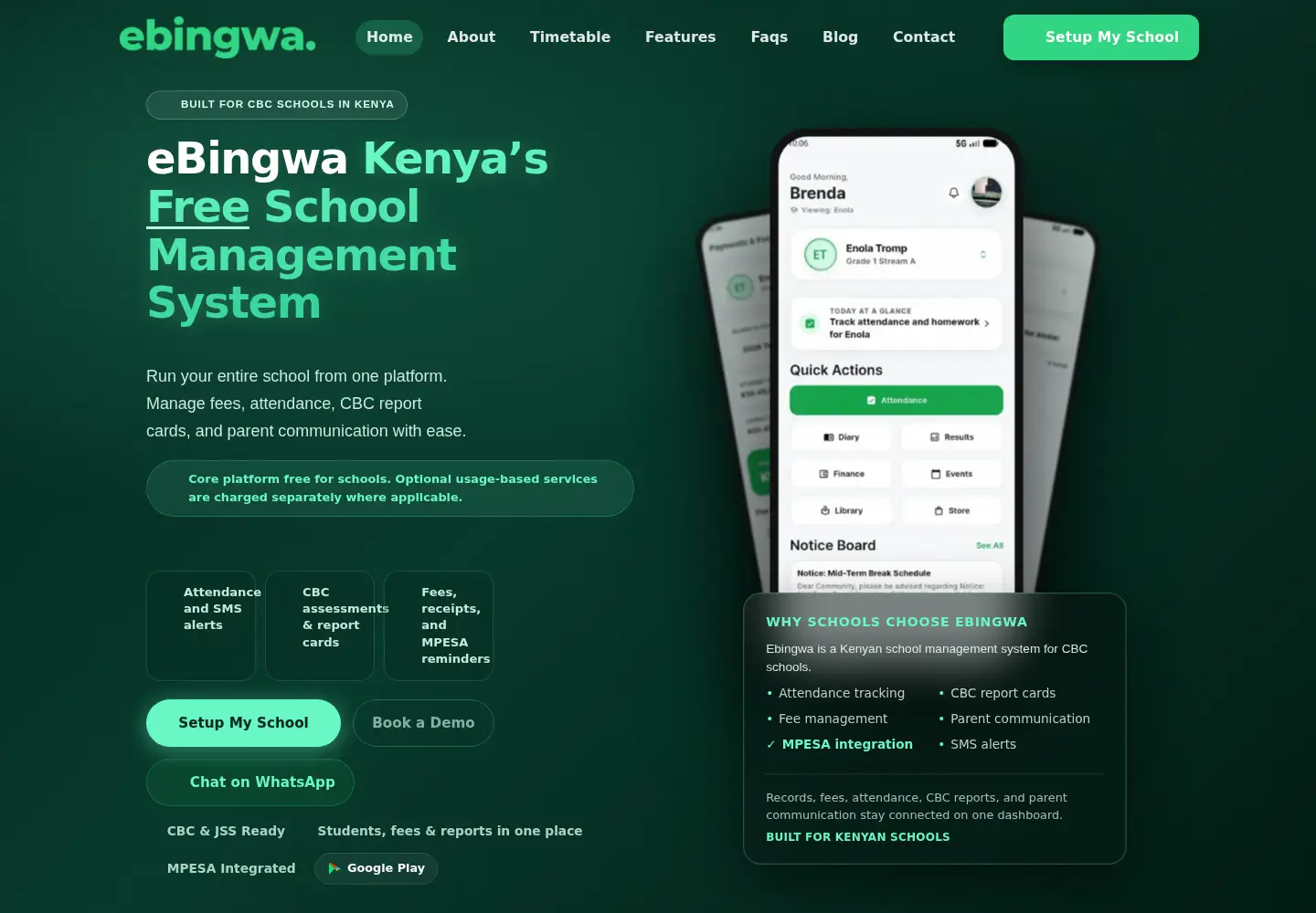Screenshot of ebingwa.co.ke