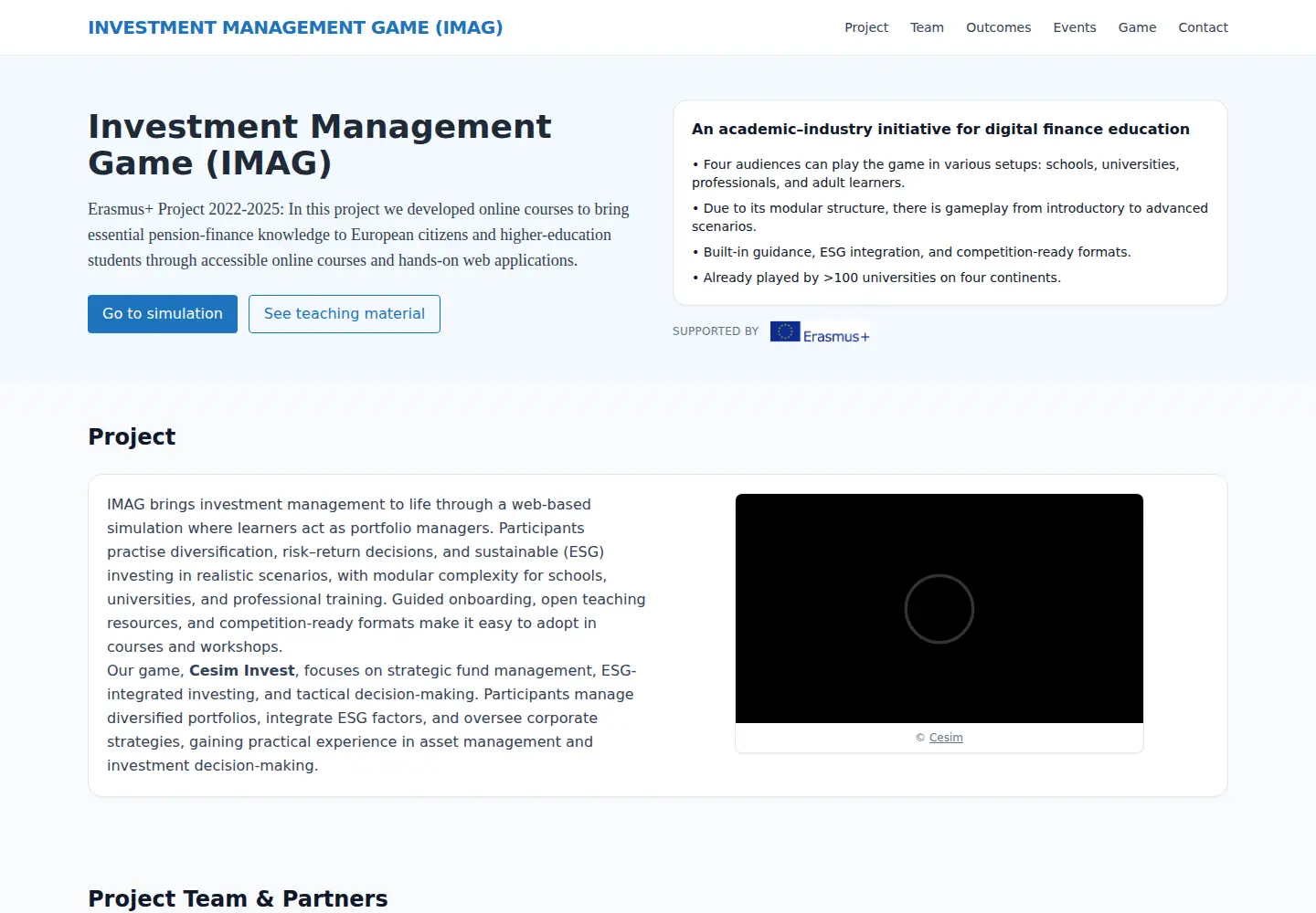 Captured homepage of imag.li in the current scan
