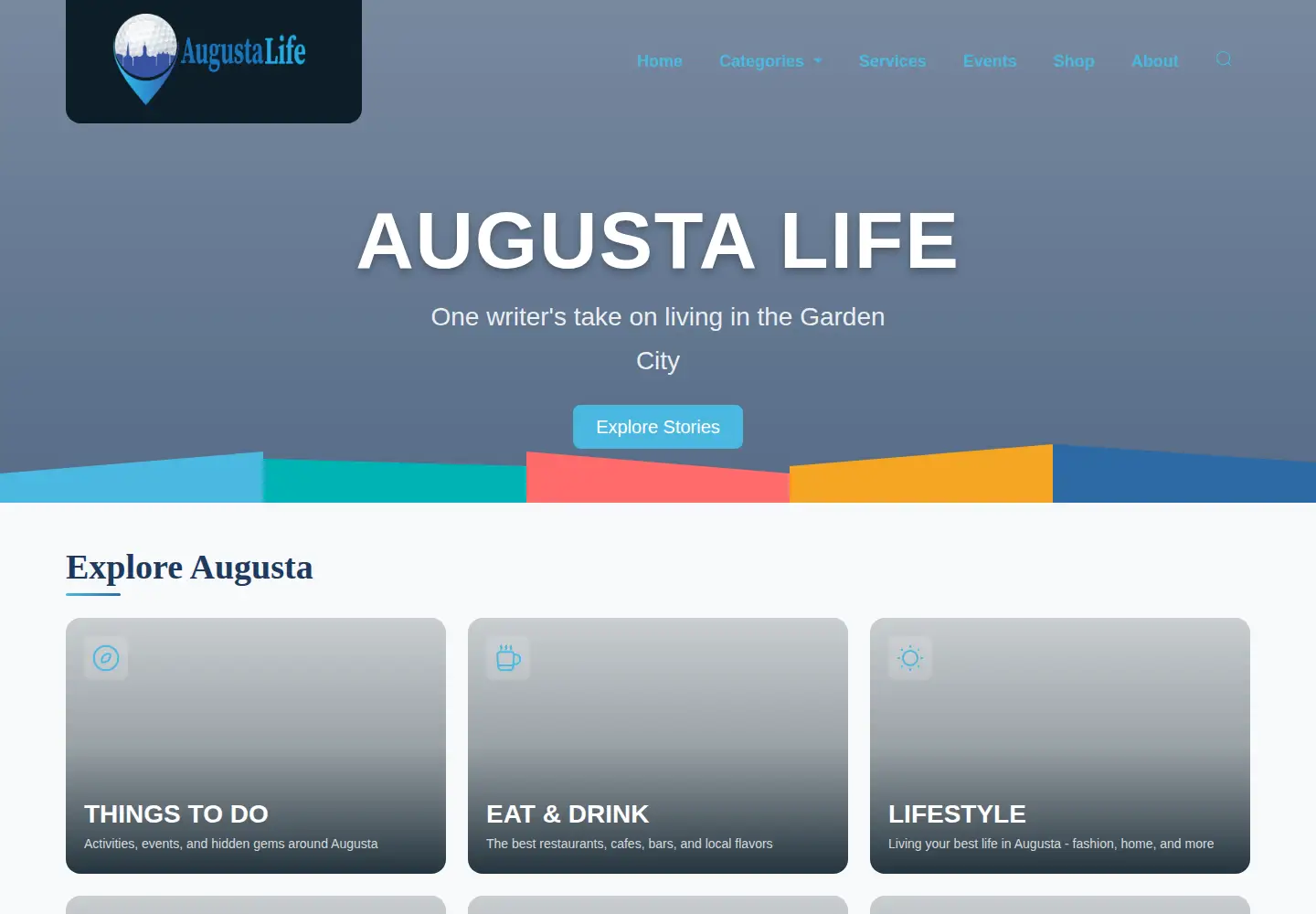 Screenshot of augusta.life