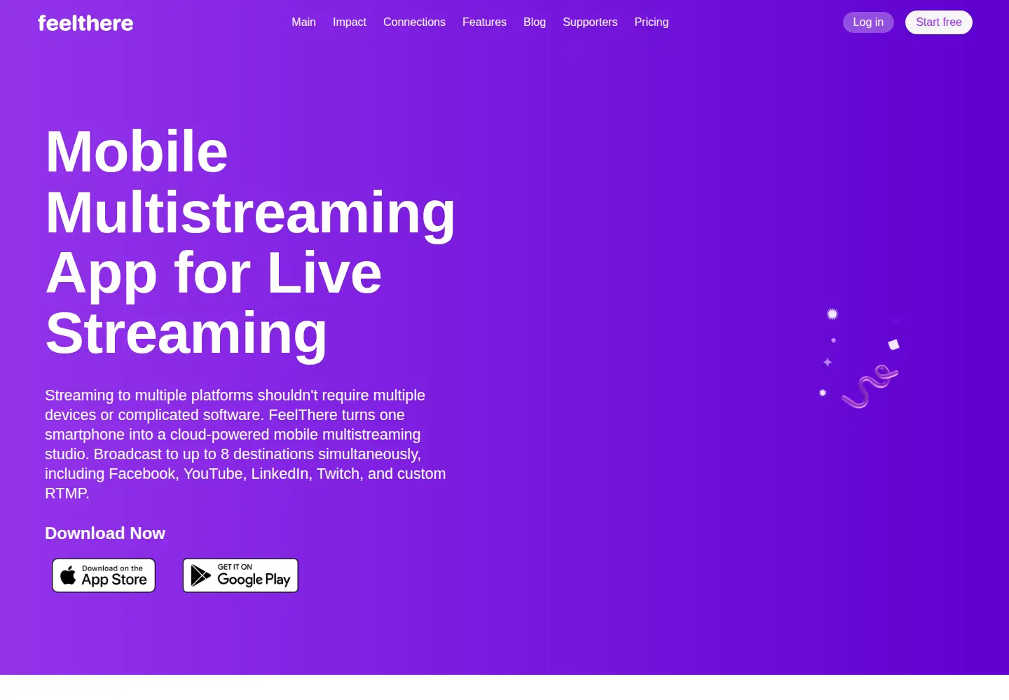 Screenshot of feelthere.live