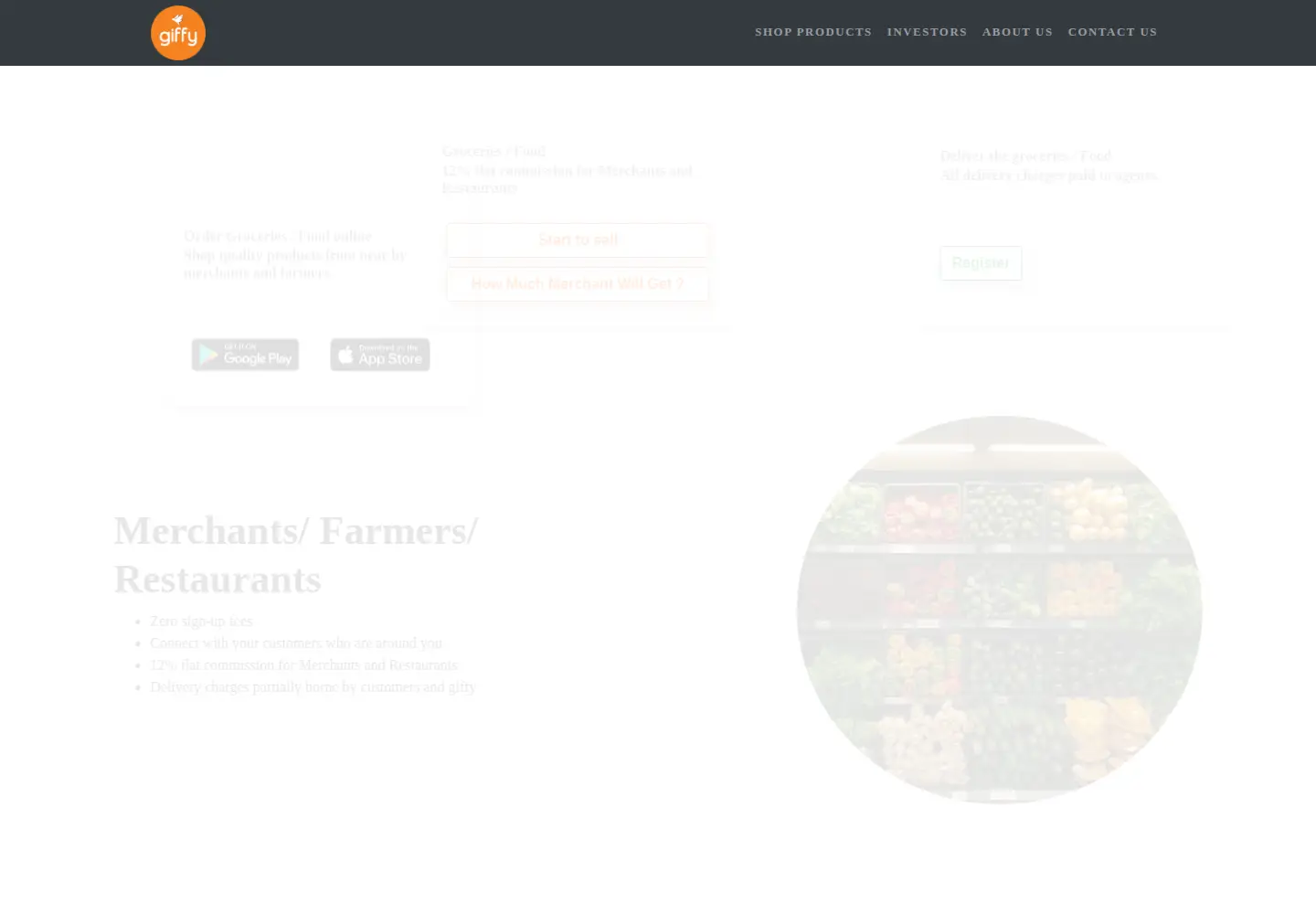 Captured homepage of giffy.live in the current scan