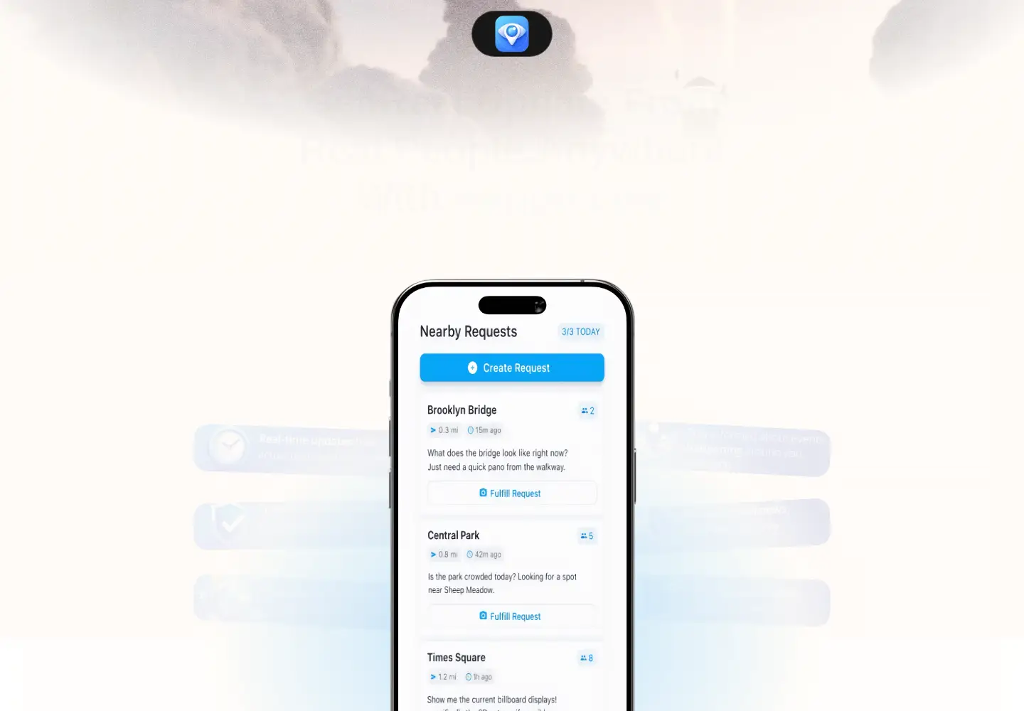 Captured homepage of happn.live in the current scan