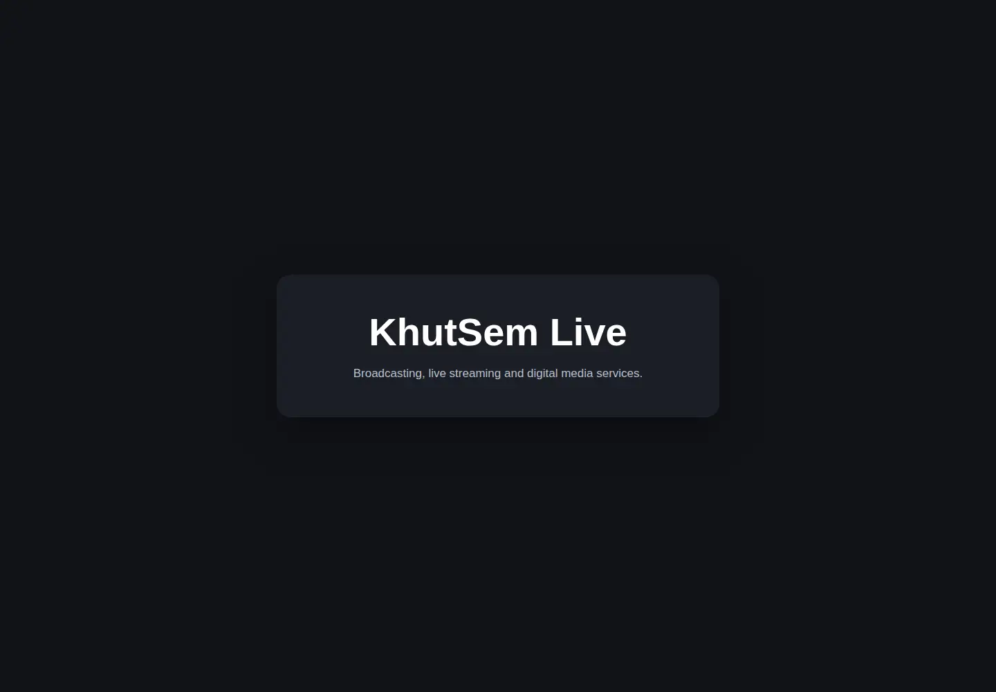 Screenshot of khutsem.live