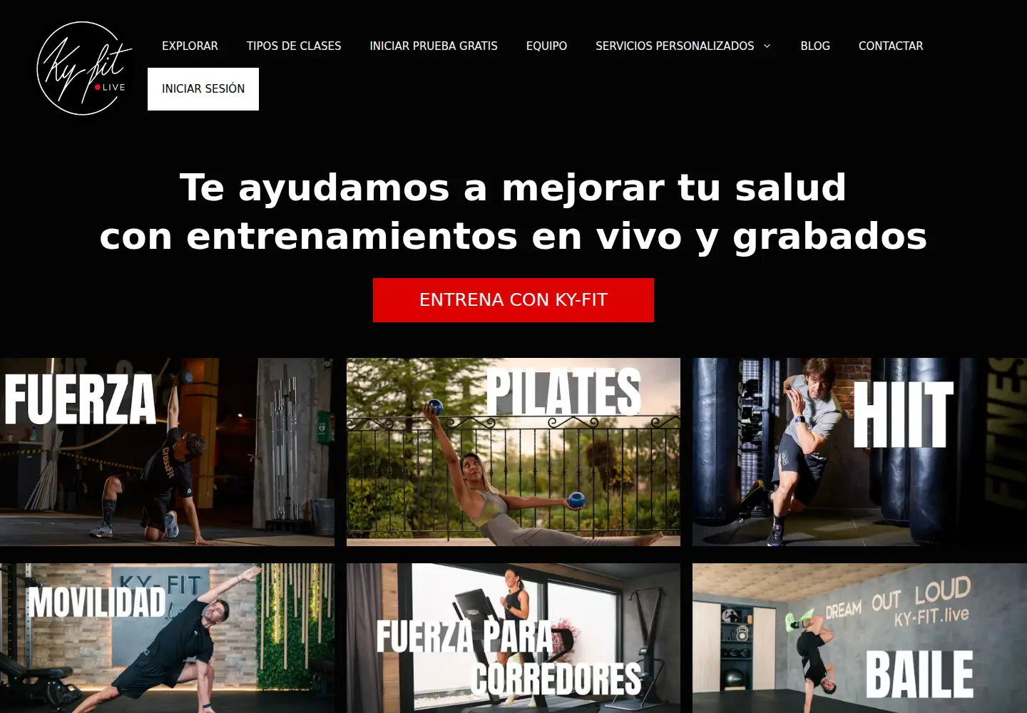 Screenshot of ky-fit.live