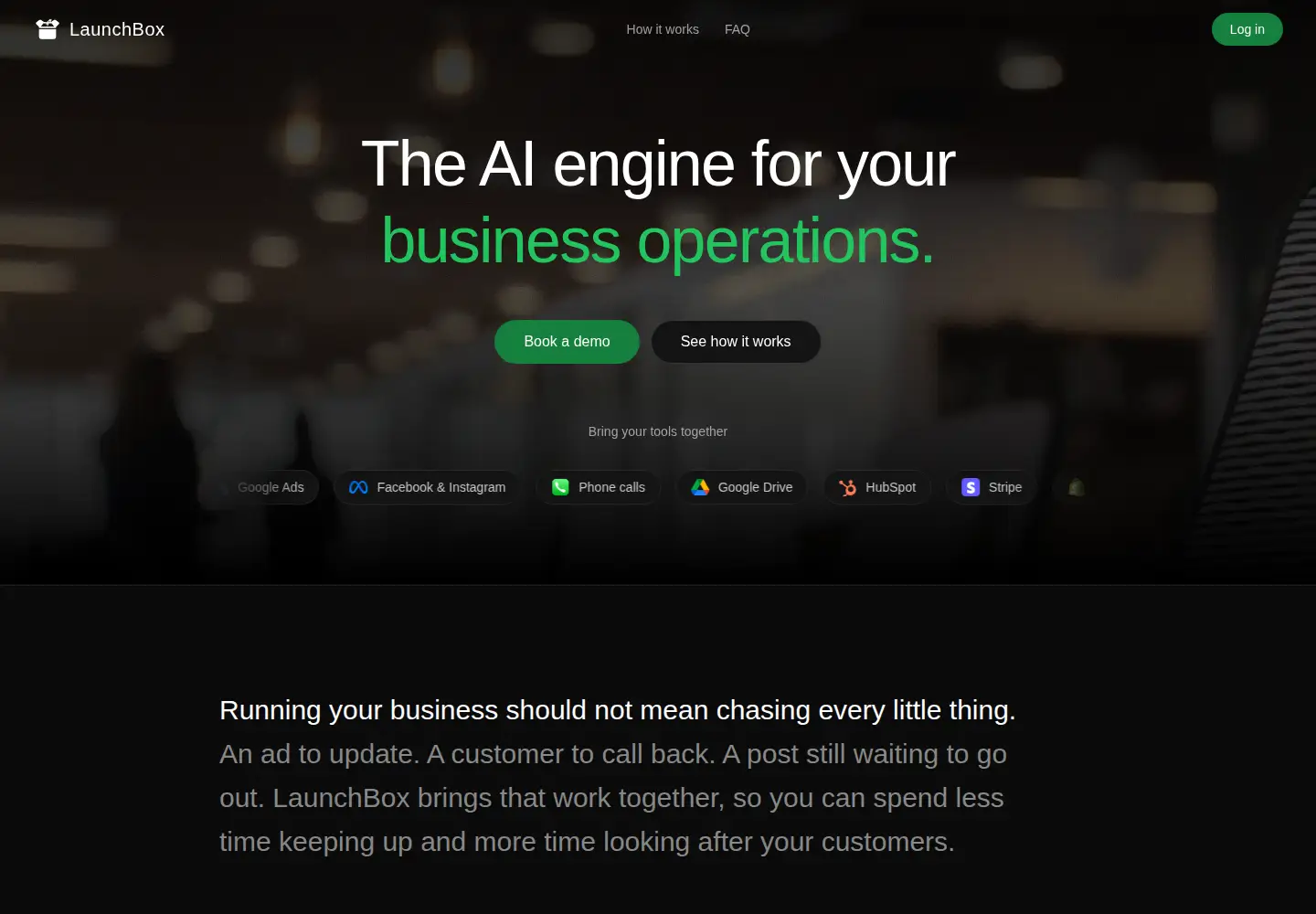 Screenshot of launchbox.live