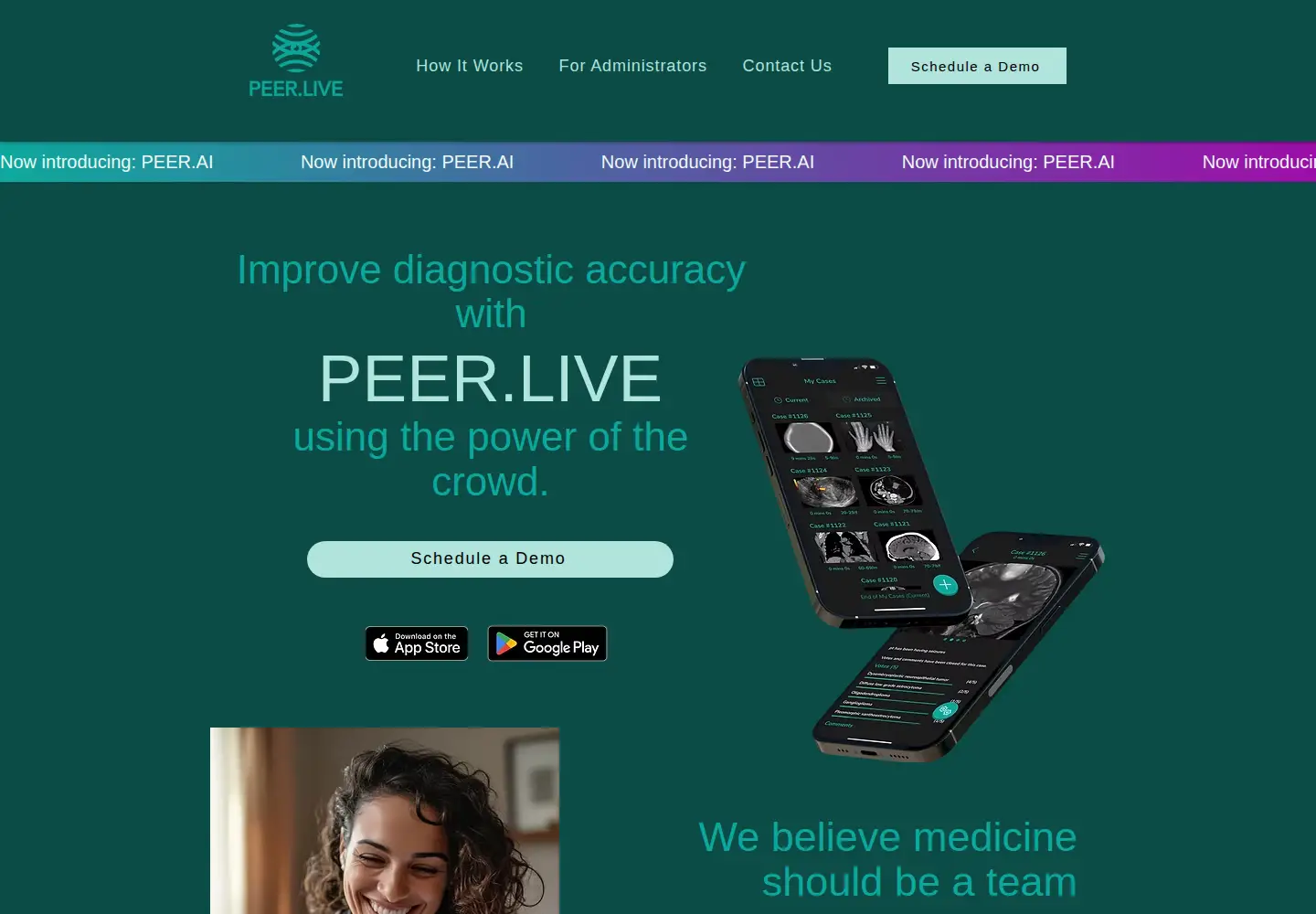 Screenshot of peer.live