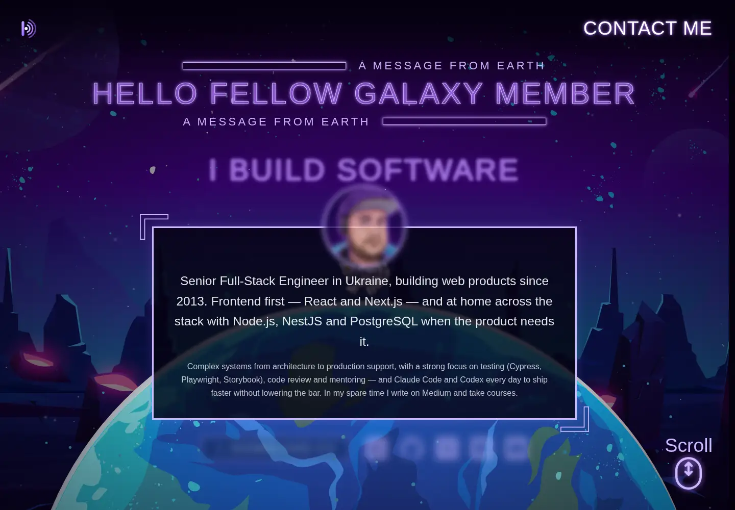 Screenshot of developer.living