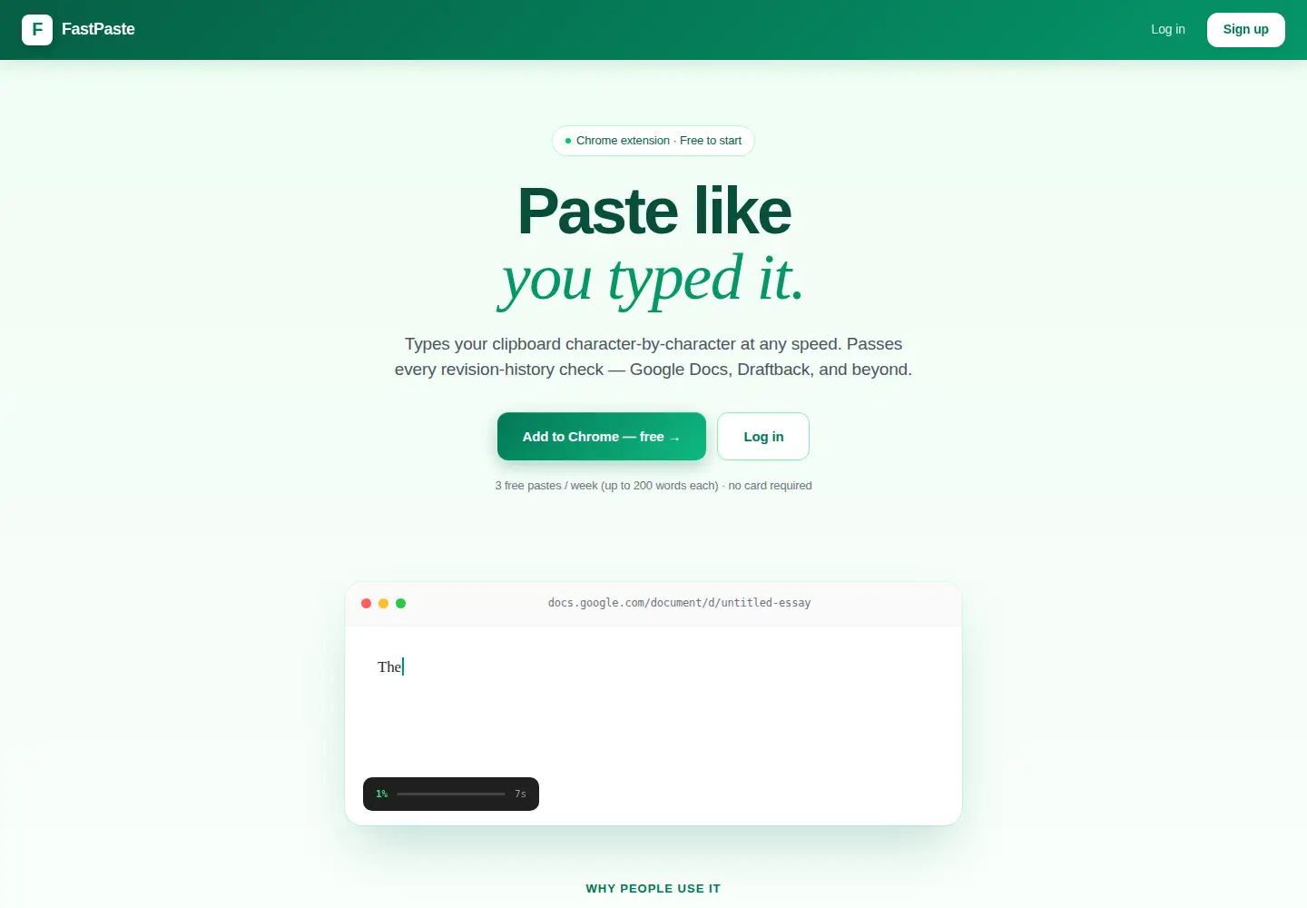 Screenshot of fastpaste.llc