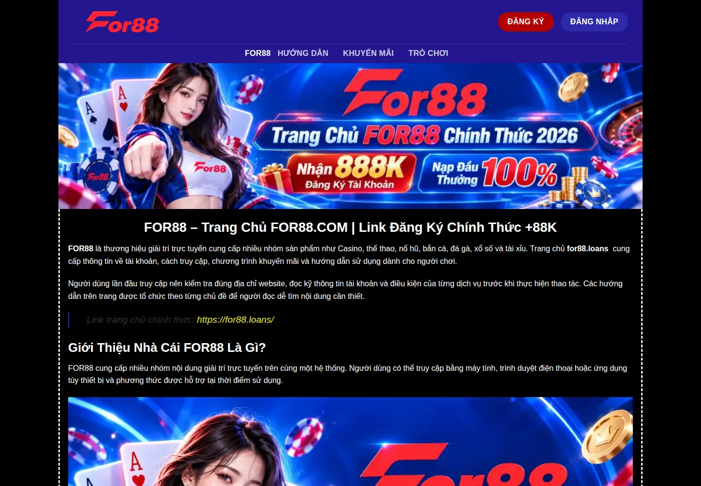 Screenshot of for88.loans