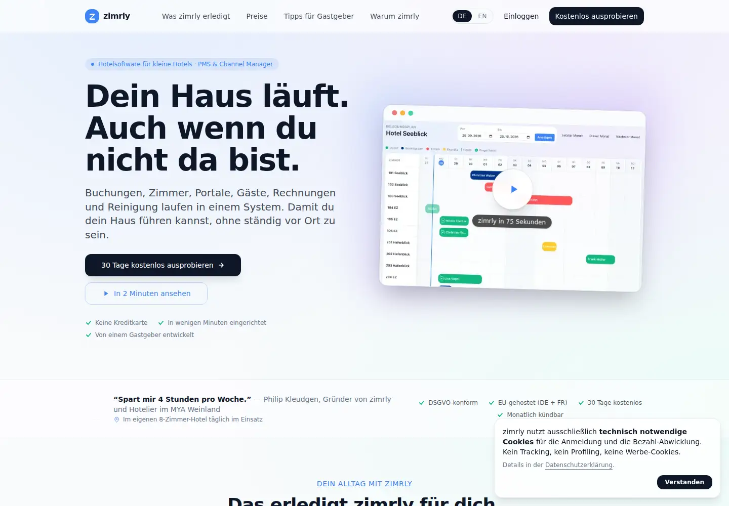 Screenshot of zimr.ly