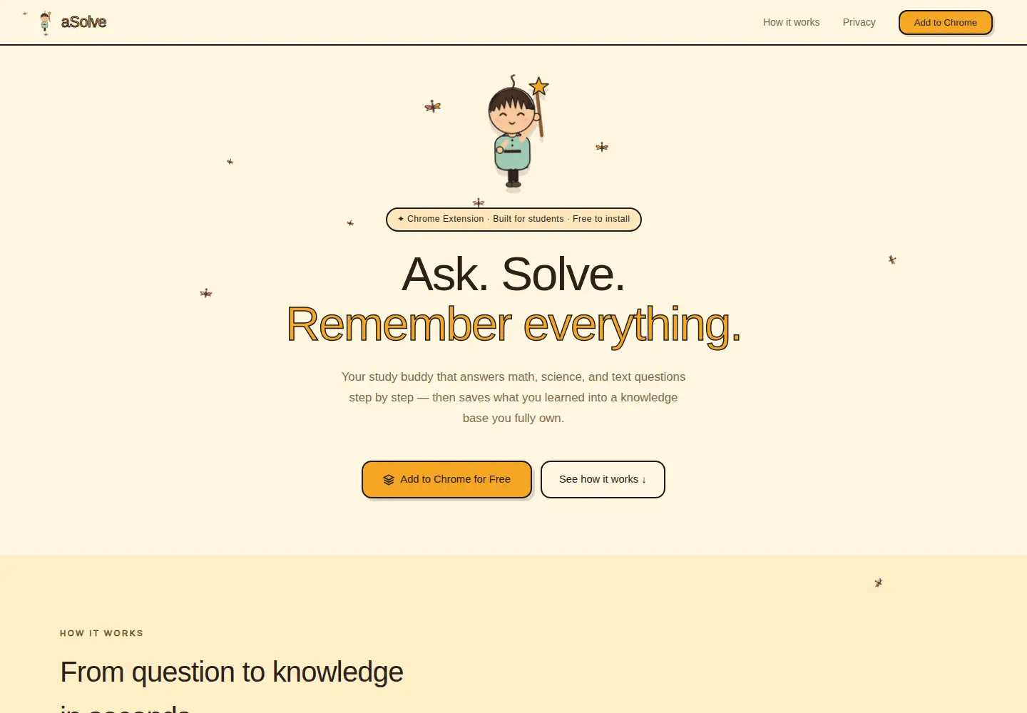 Screenshot of asolve.me