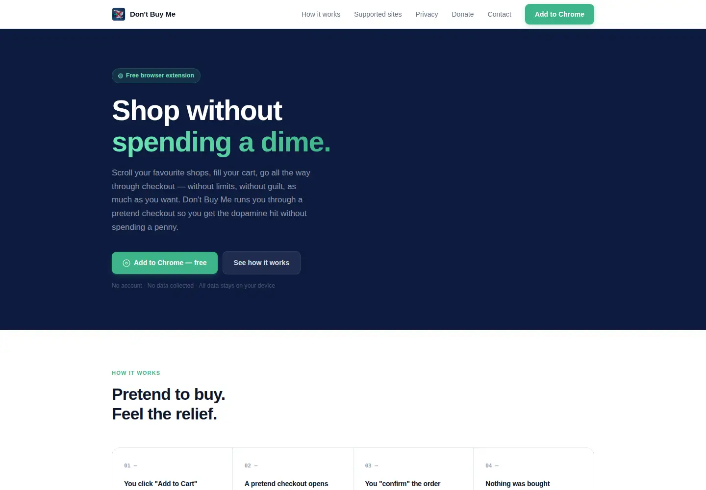 Screenshot of dont-buy.me