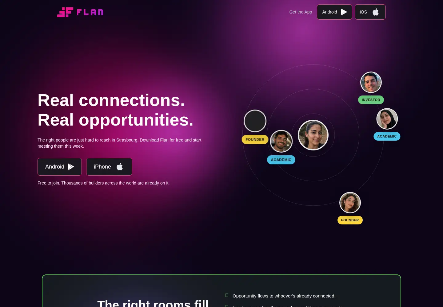 Screenshot of flan.me