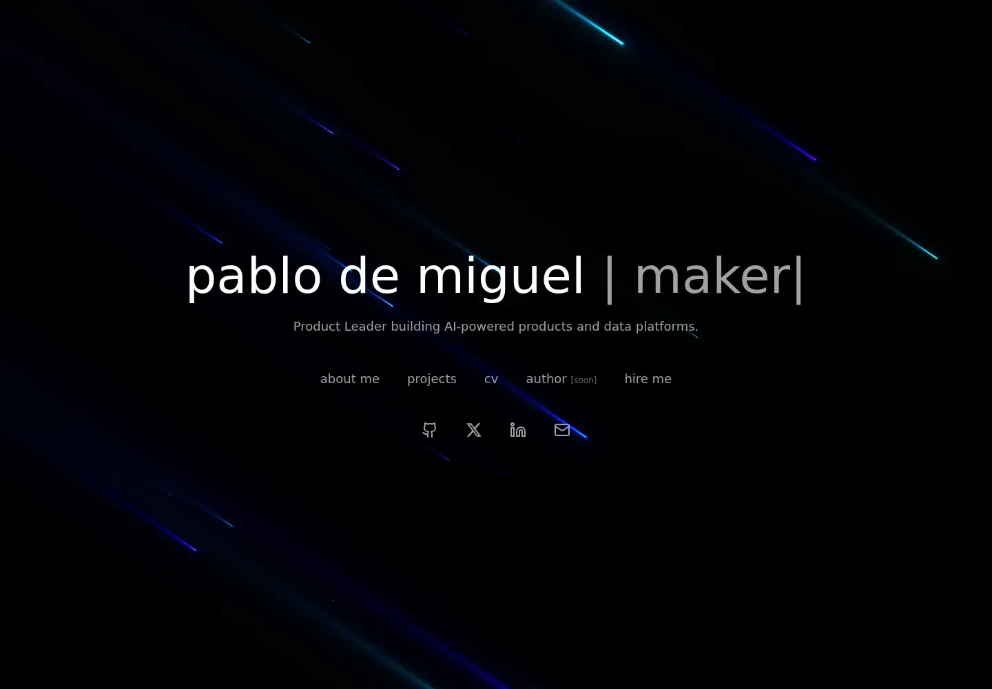 Captured homepage of pablodemiguel.me in the current scan
