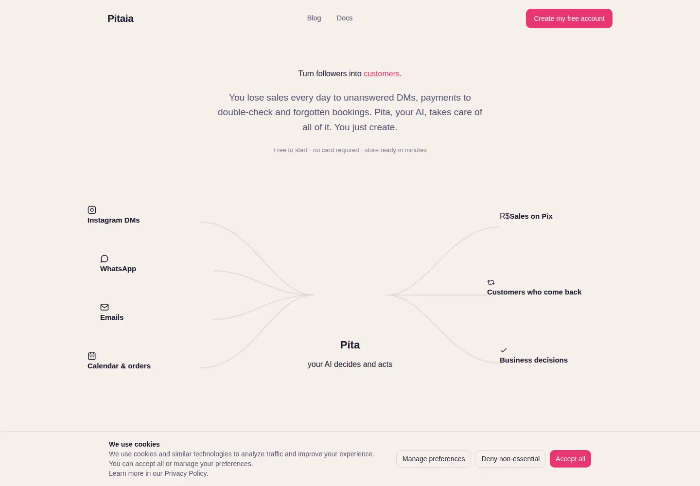 Screenshot of pitaia.me