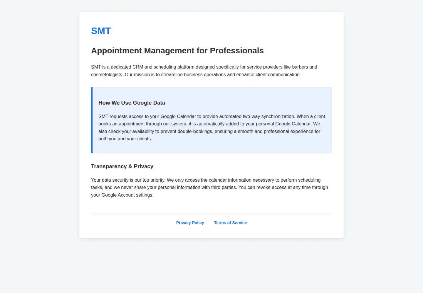 Screenshot of smtio.me