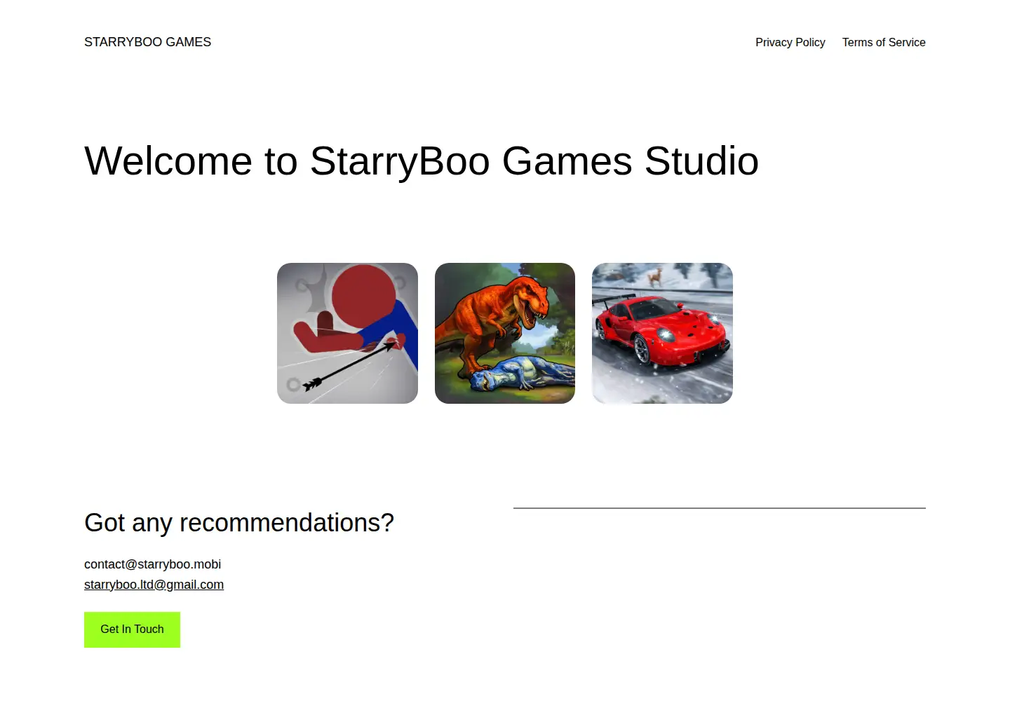 Screenshot of starryboo.mobi