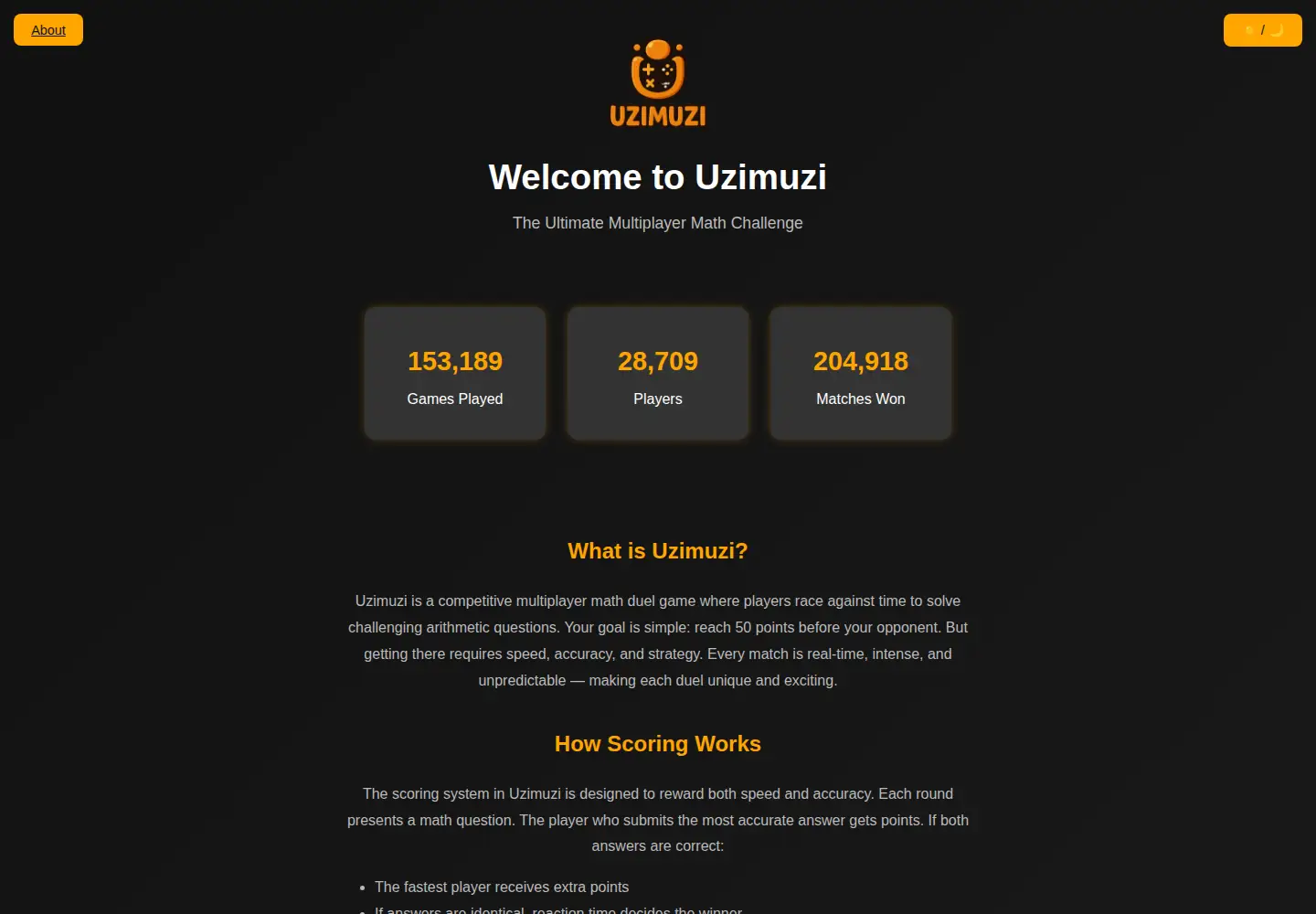 Screenshot of uzimuzi.mom
