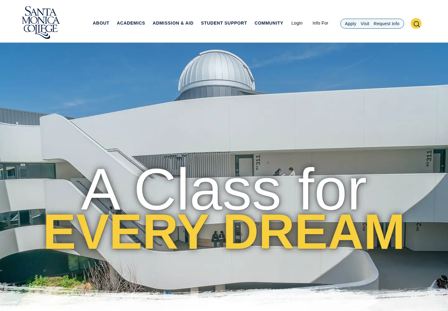 Screenshot of smc.edu