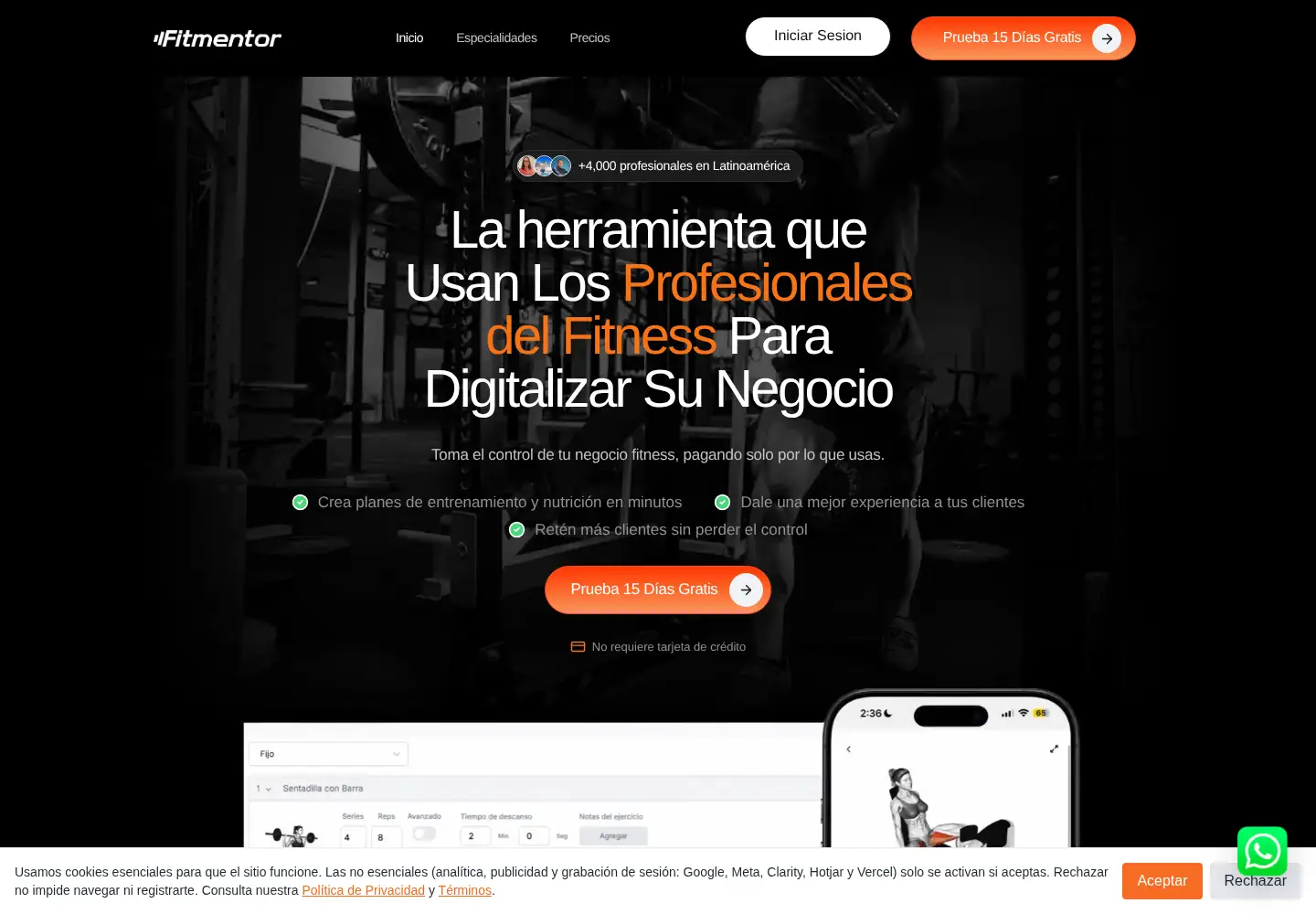 Captured homepage of fitmentor.mx in the current scan