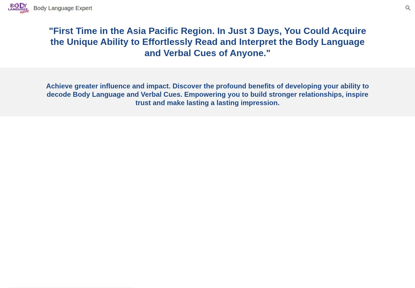 Screenshot of bodylanguageexpert.com.my