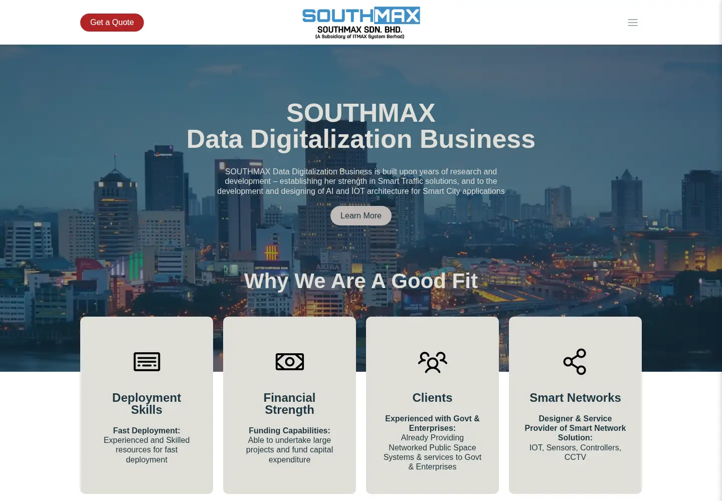 Screenshot of southmax.com.my
