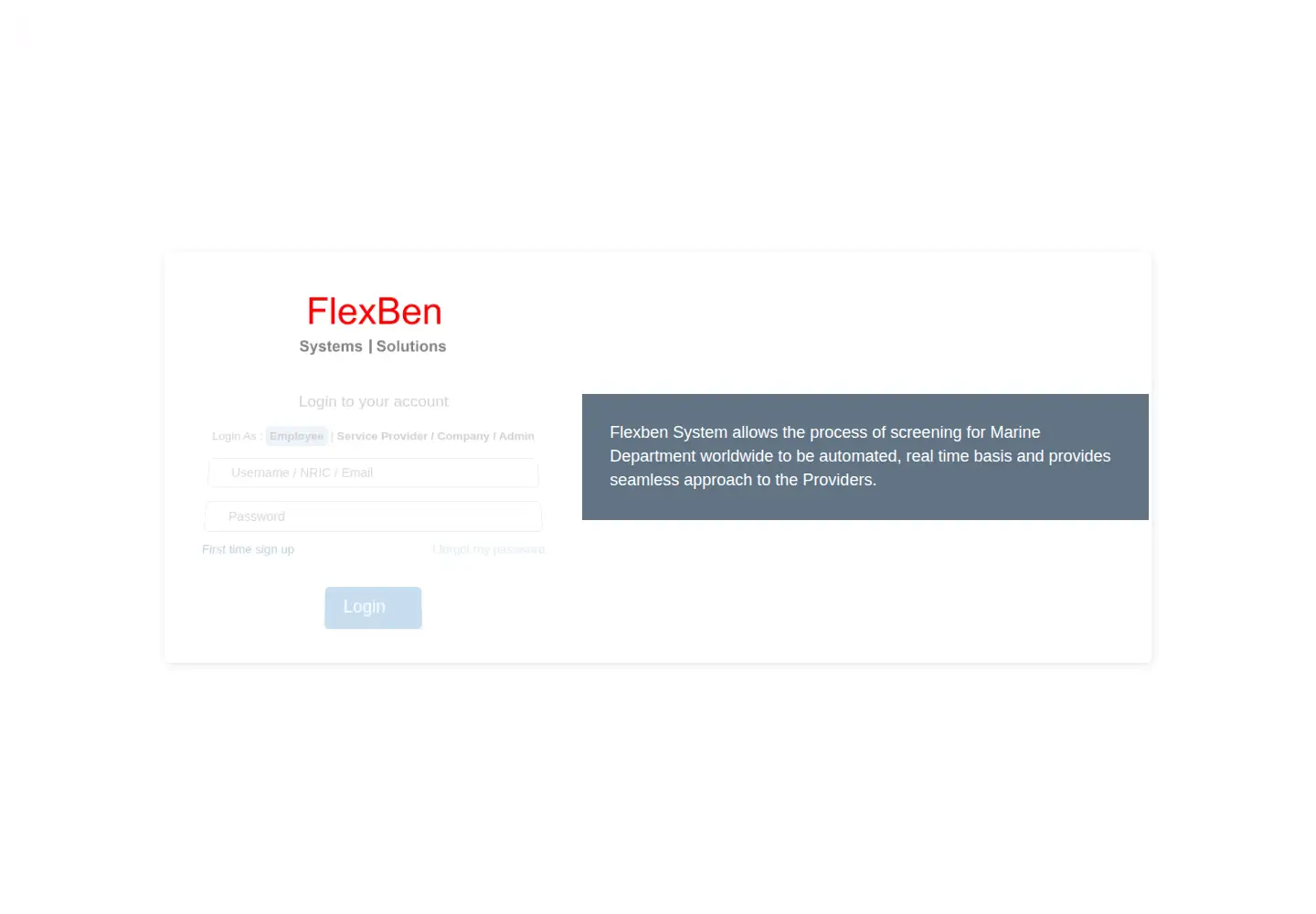 Screenshot of flexben.my