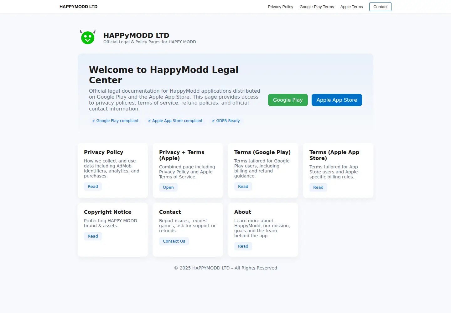 Captured homepage of happymodd.my in the current scan