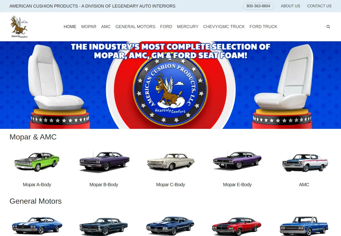 Screenshot of americancushionind.net
