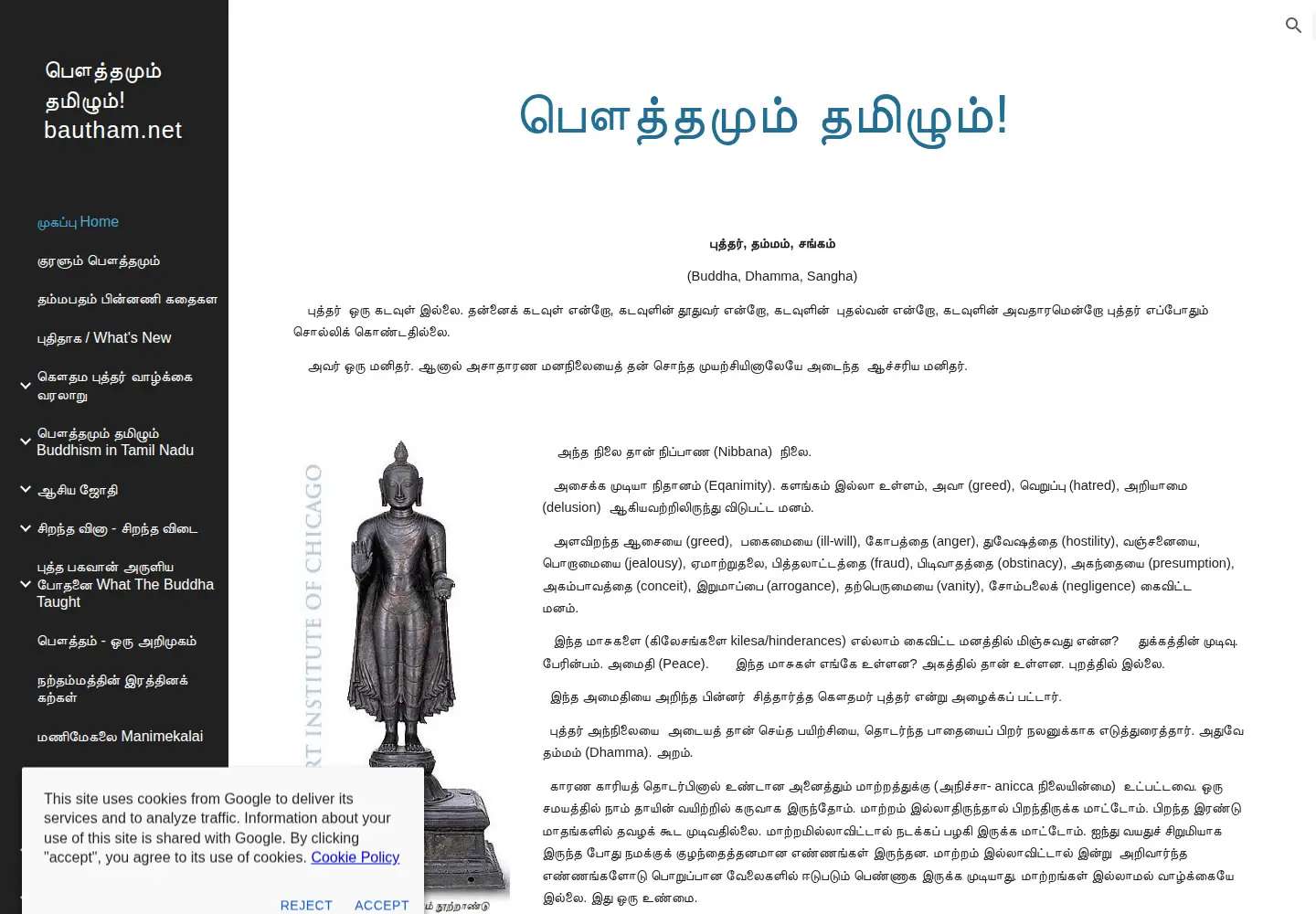 Captured homepage of bautham.net in the current scan
