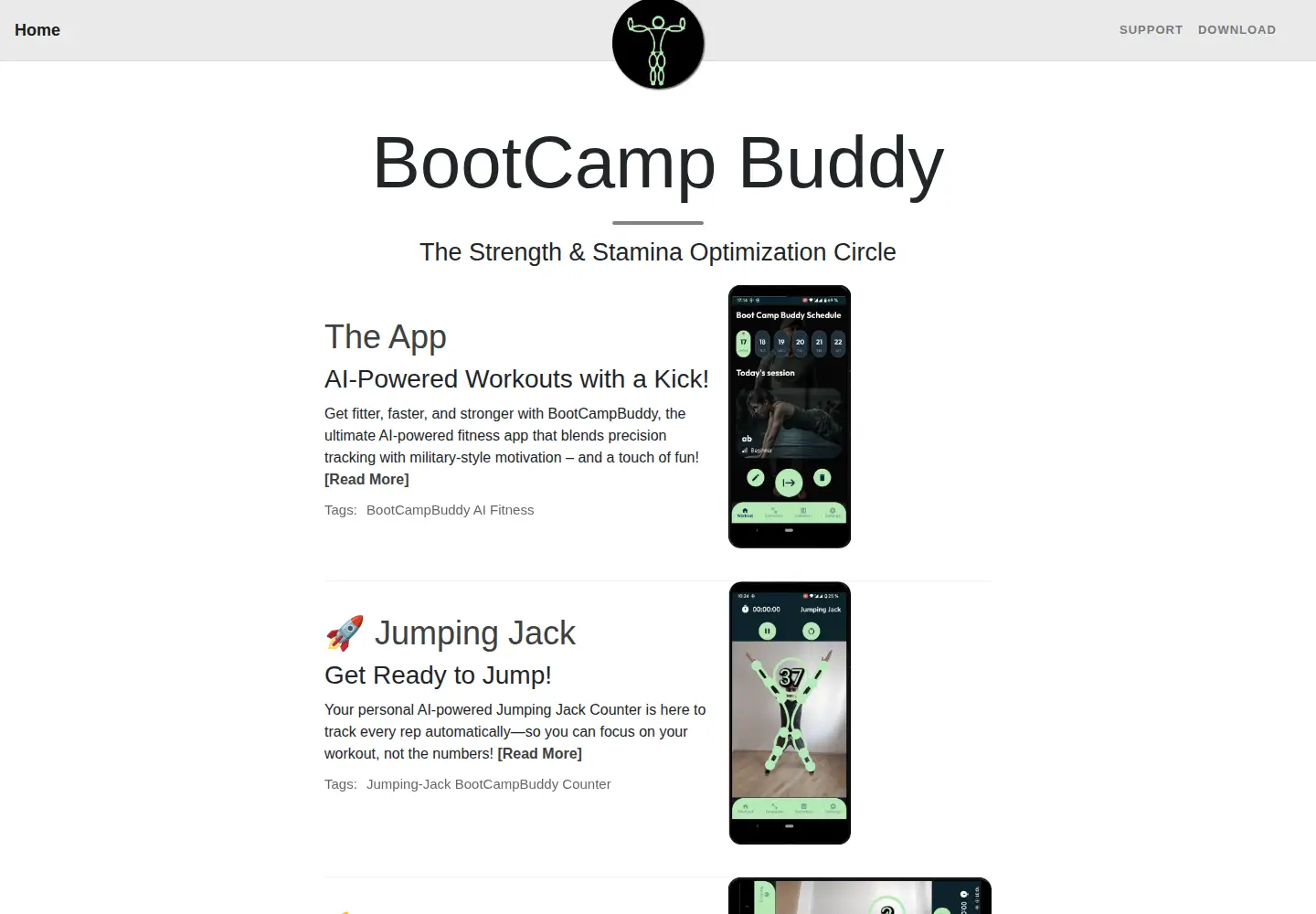 Screenshot of bootcampbuddy.net