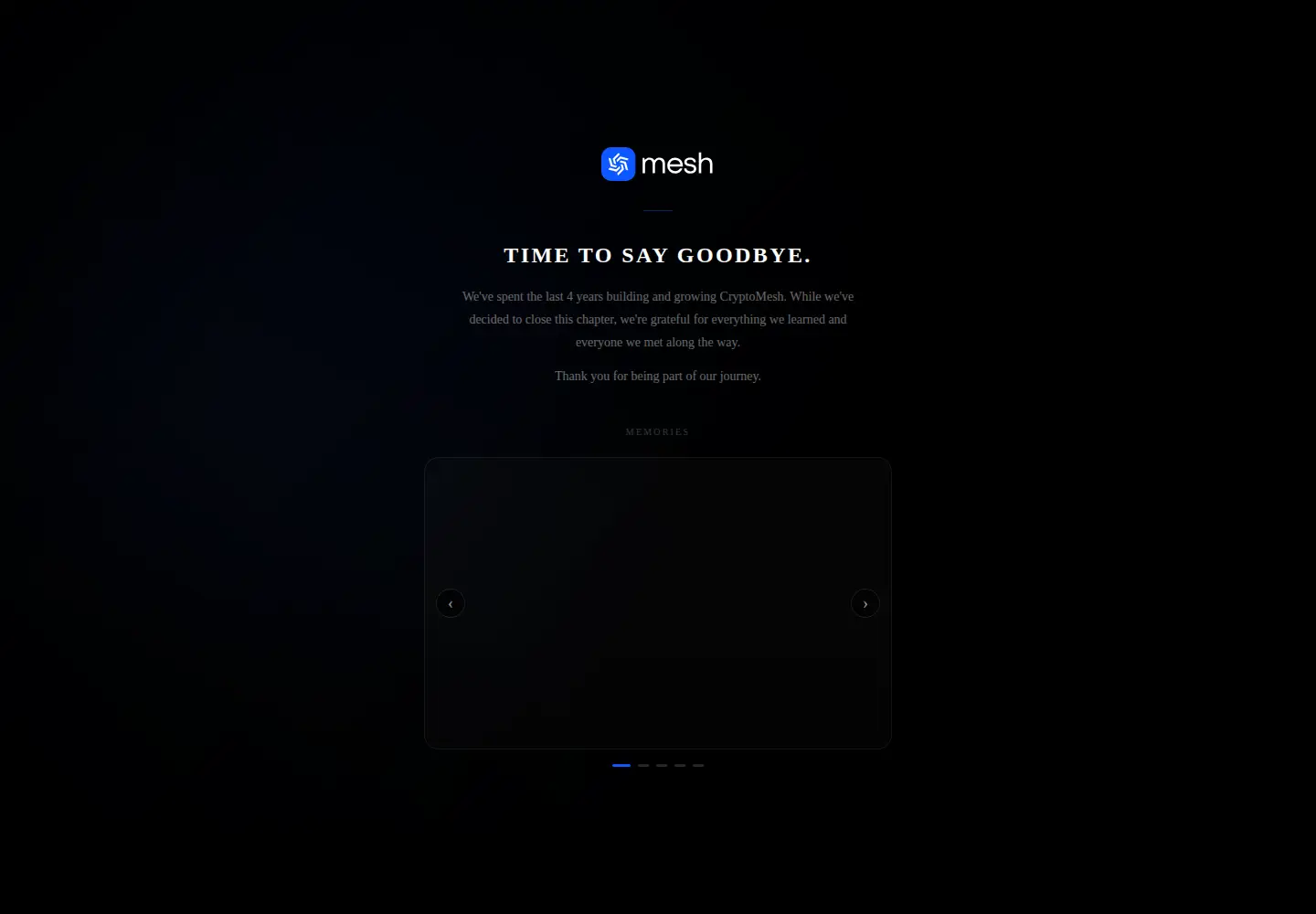 Screenshot of cryptomesh.net