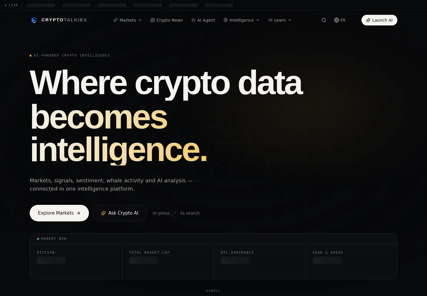 Screenshot of cryptotalkies.net