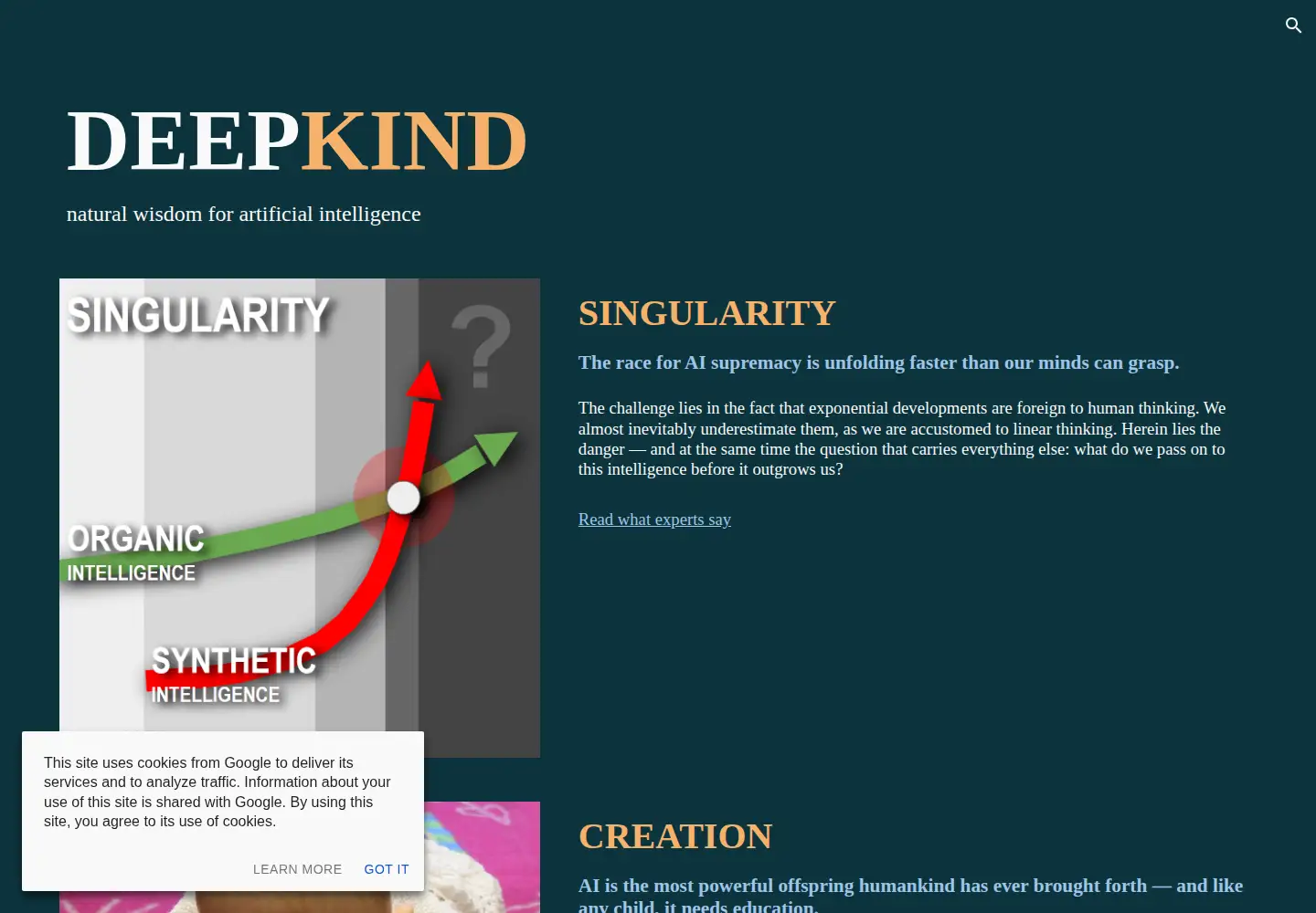 Screenshot of deepkind.net