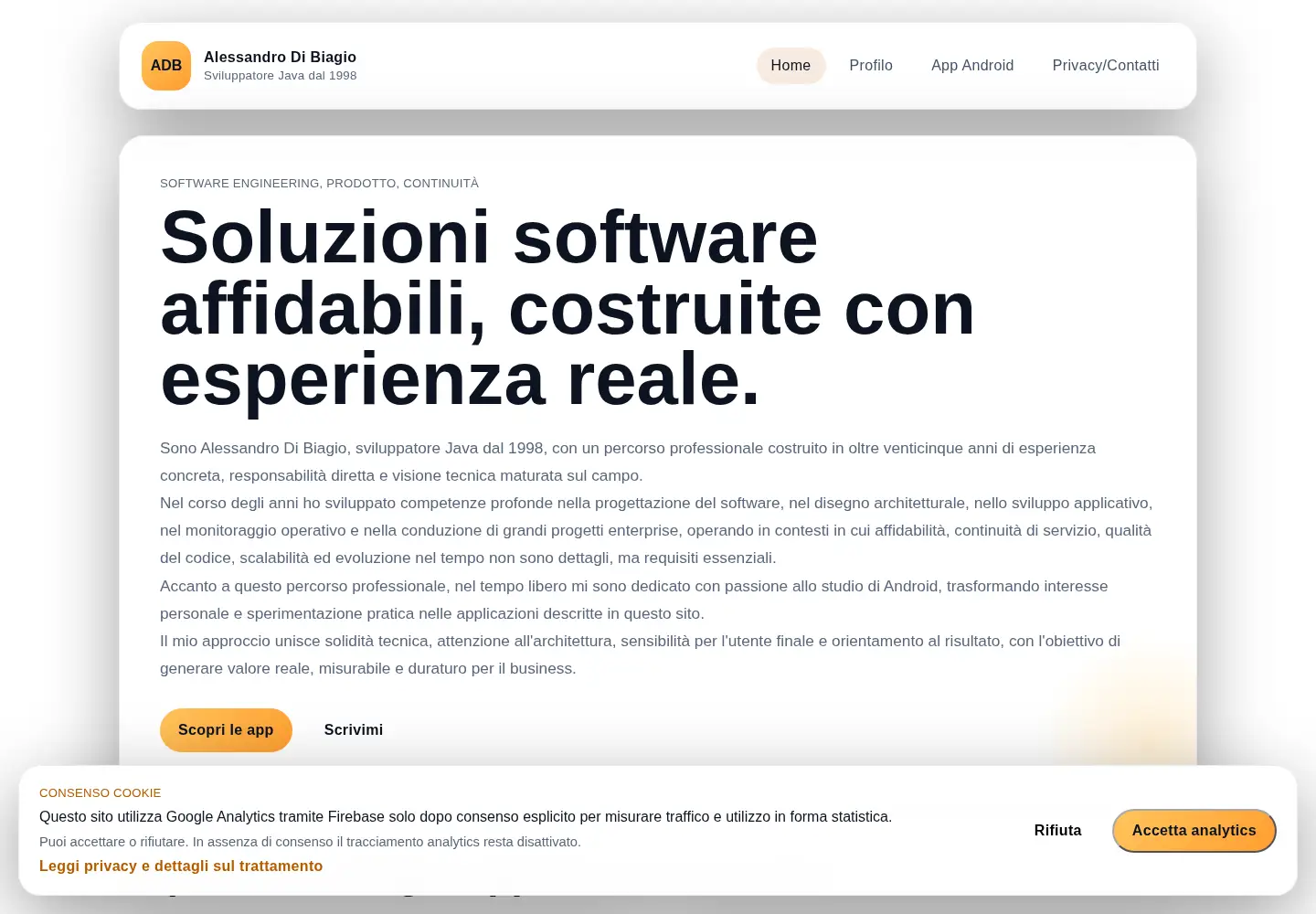Screenshot of dibiagio.net