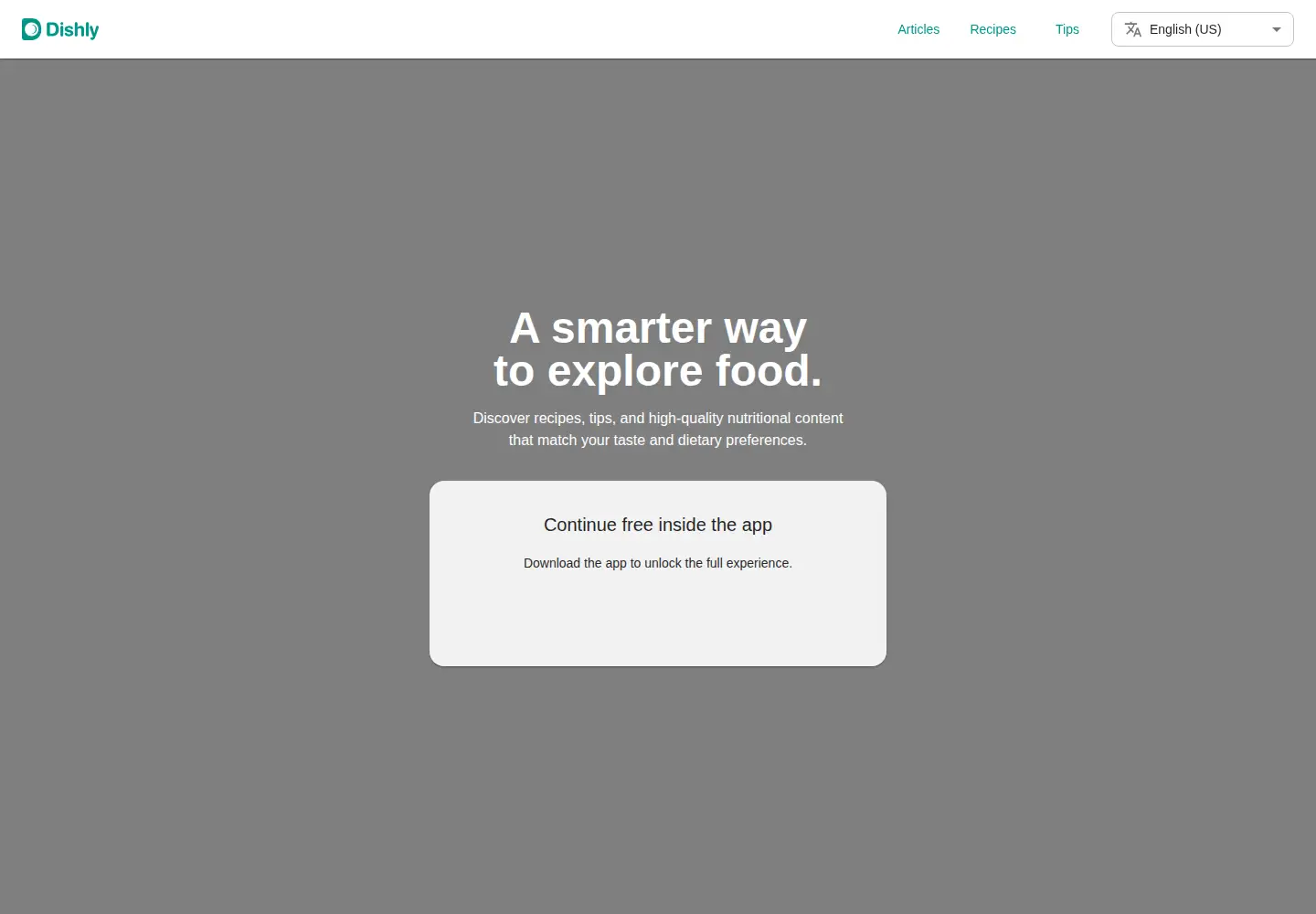 Screenshot of dishly.net
