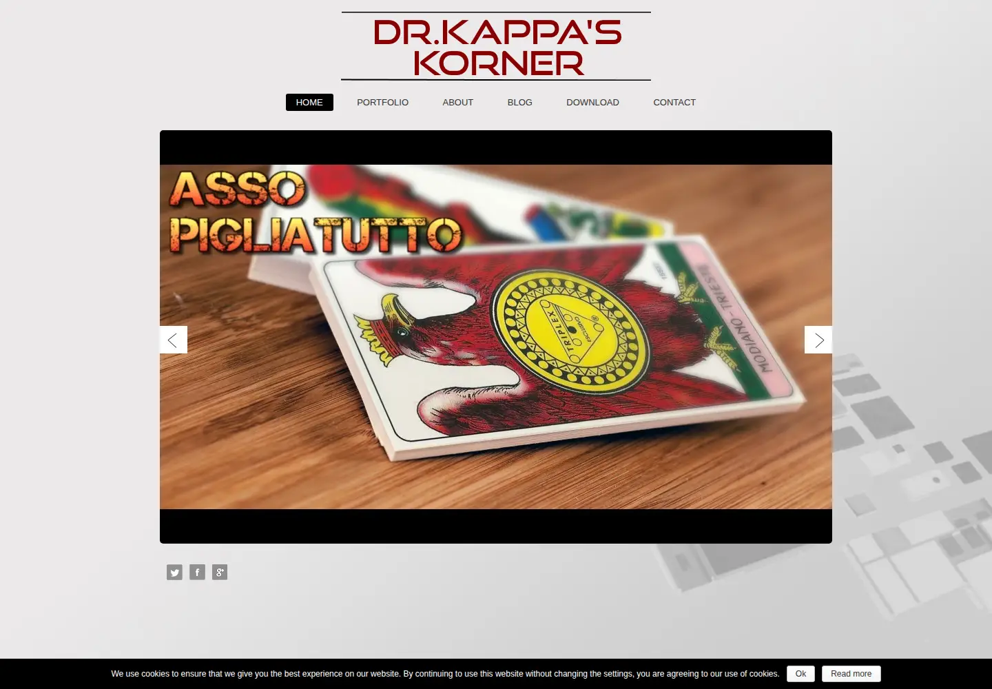 Captured homepage of drkappa.net in the current scan