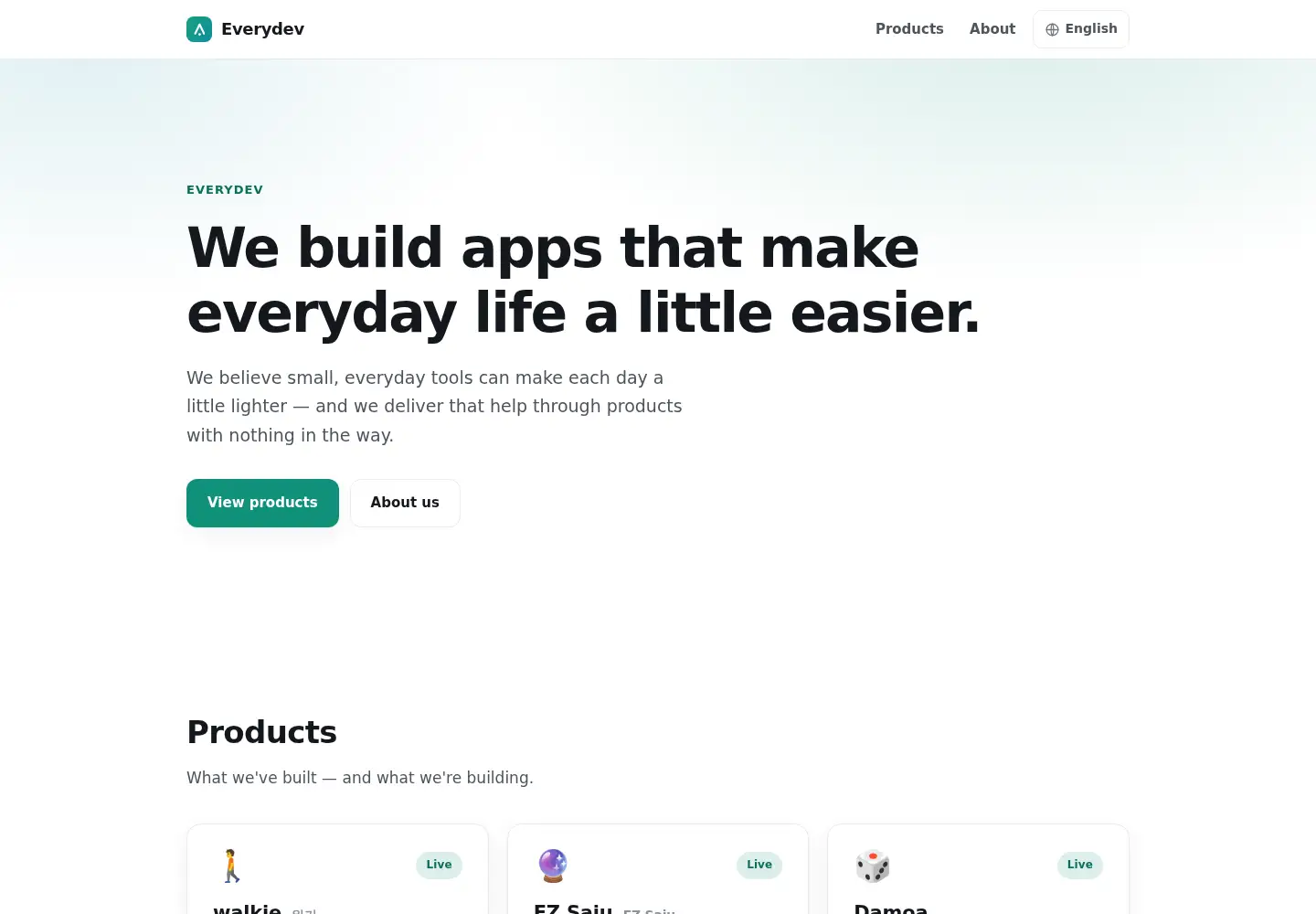 Screenshot of everydev.net