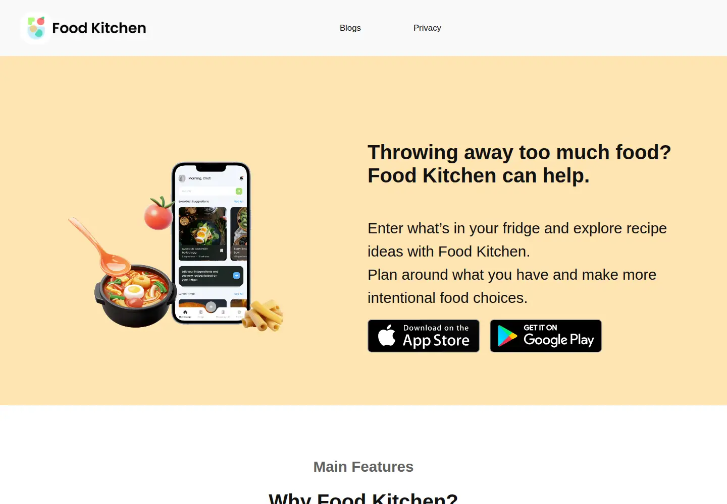 Screenshot of foodkitchen.net
