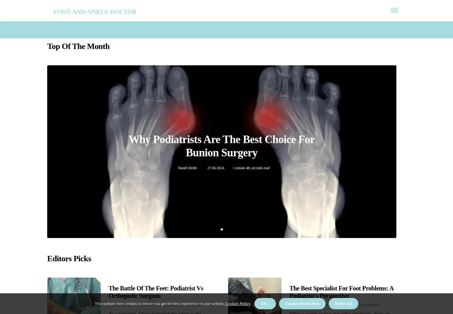 Screenshot of foot-and-ankle-doctor.net