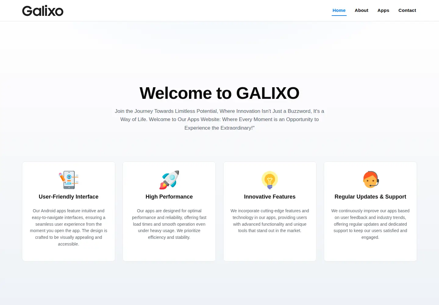 Screenshot of galixo.net