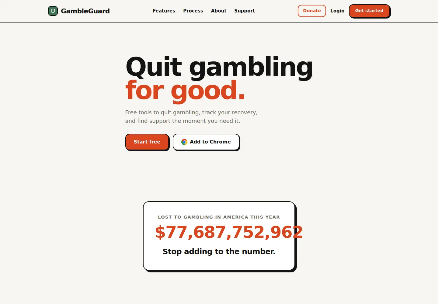 Screenshot of gambleguard.net
