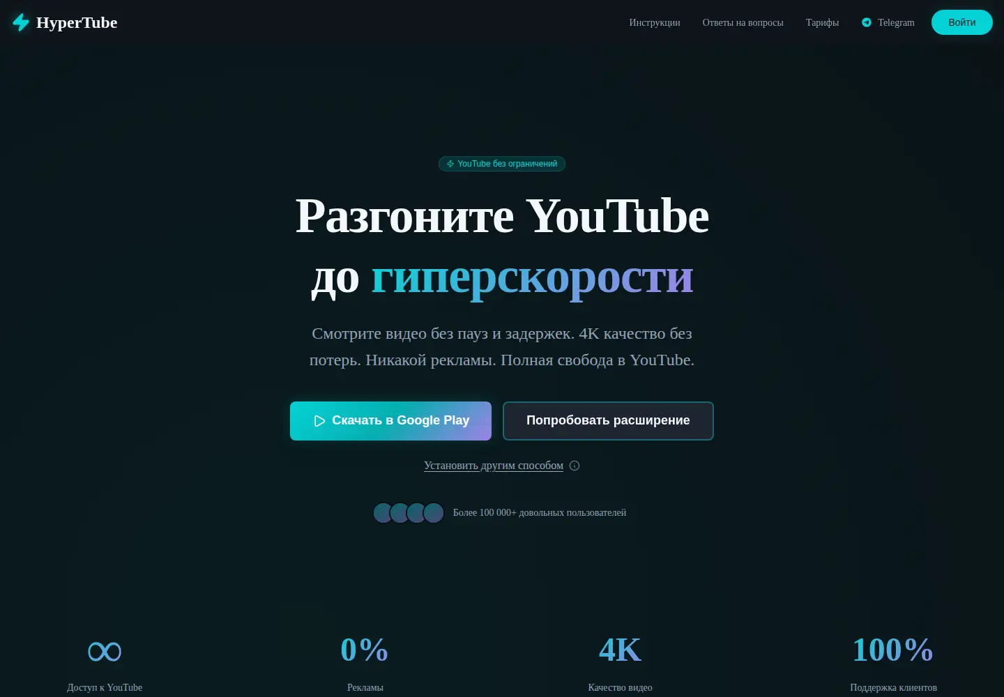 Screenshot of hyper-tube.net