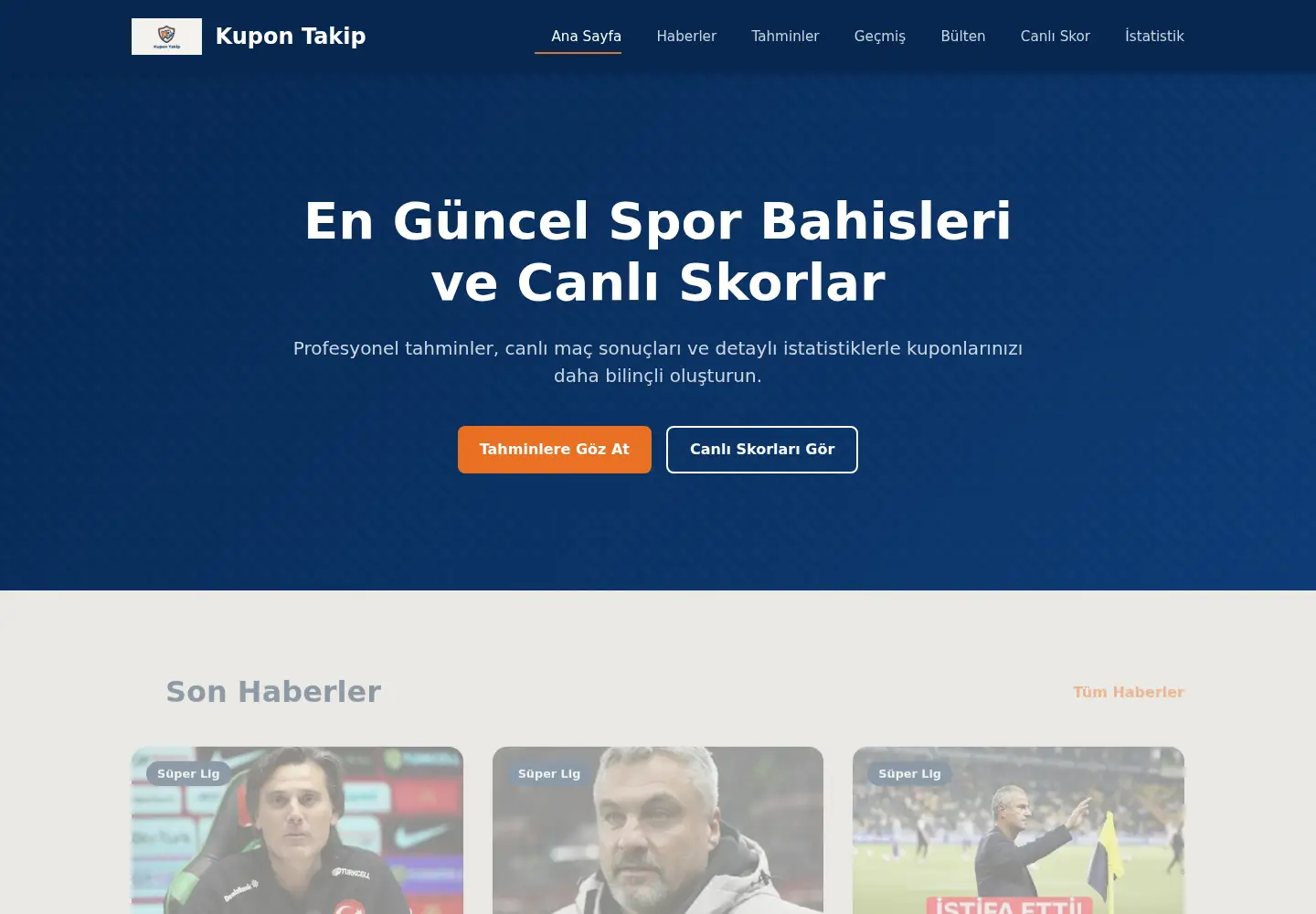 Screenshot of kupontakip.net